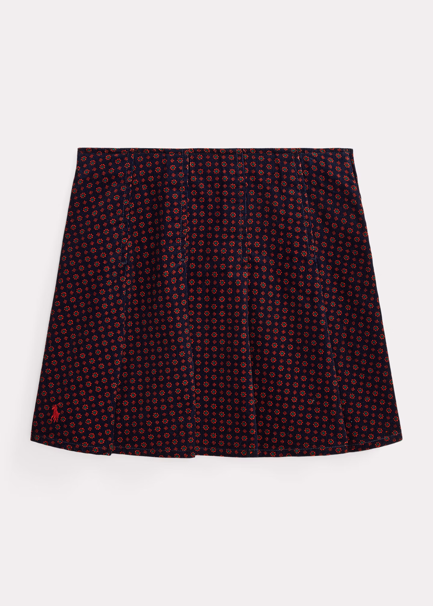 Geblümter Faltenrock aus Kordsamt - RALPH LAUREN OUTLET