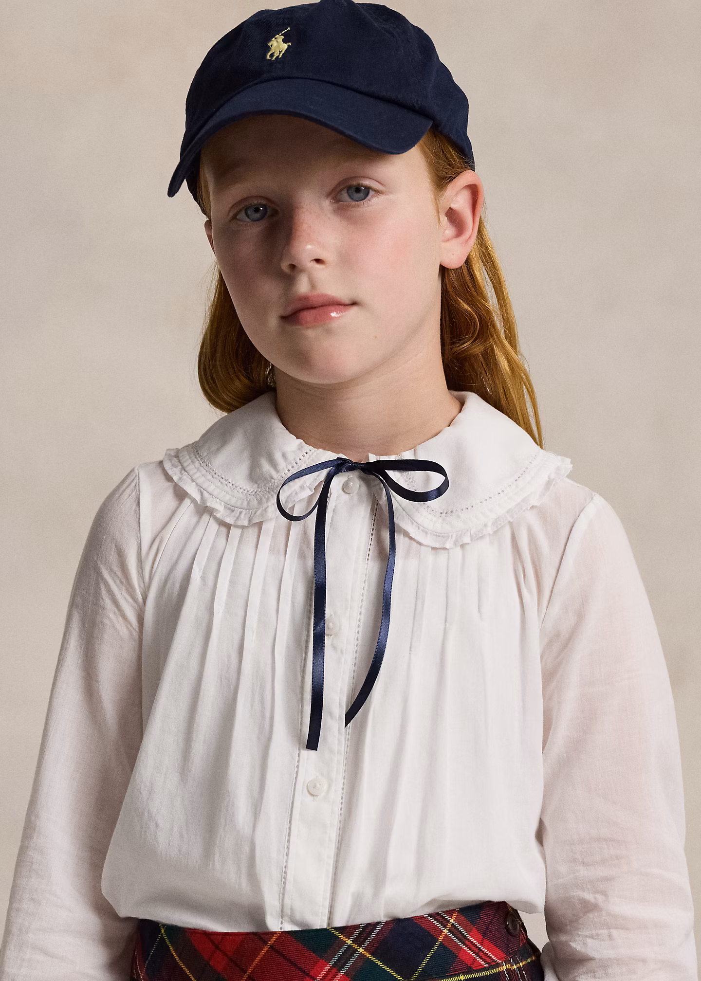 Baumwollvoile-Oberteil mit Rüschen - RALPH LAUREN OUTLET