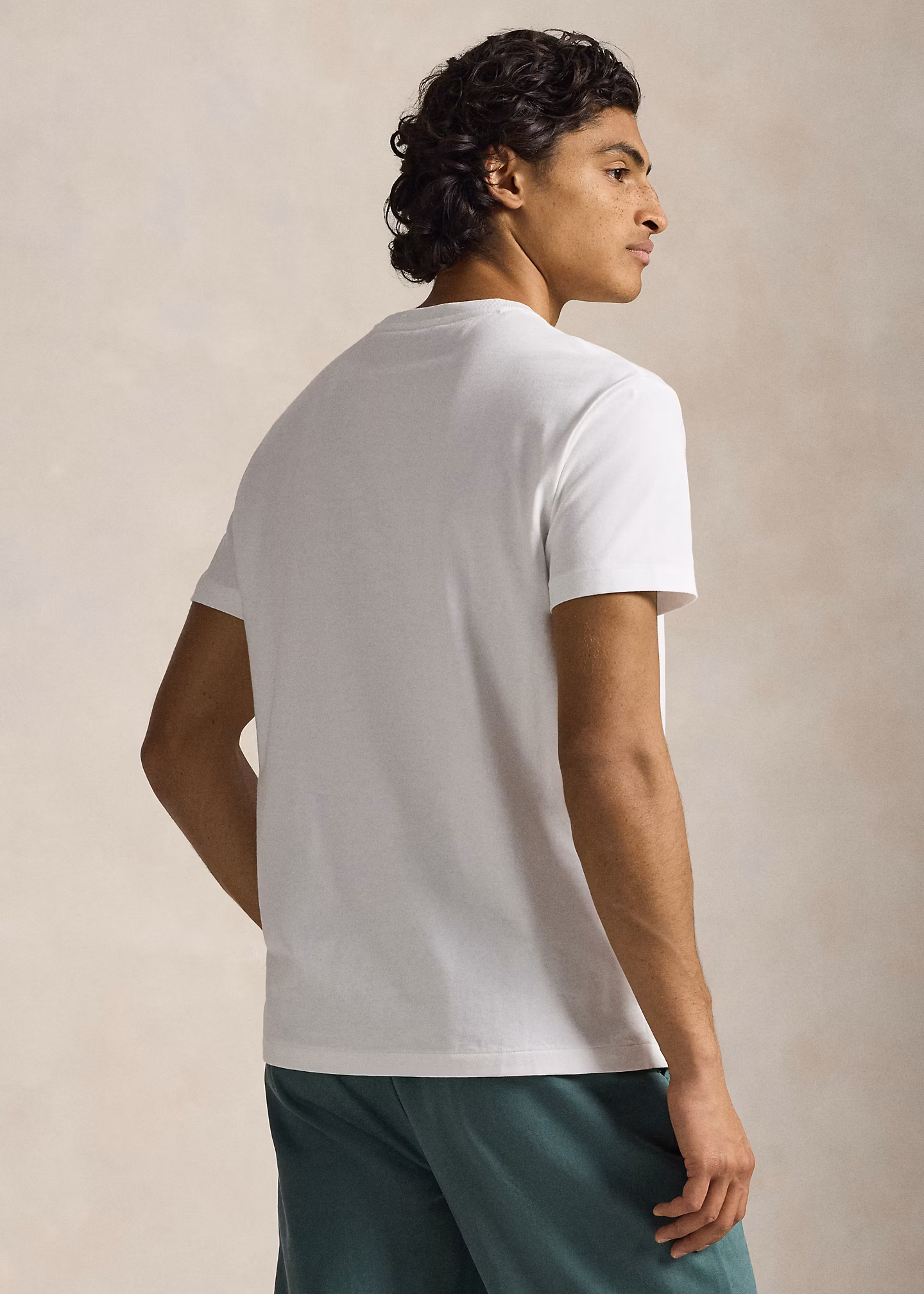 Custom-Slim-Fit T-Shirt mit Polo Bear - RALPH LAUREN OUTLET