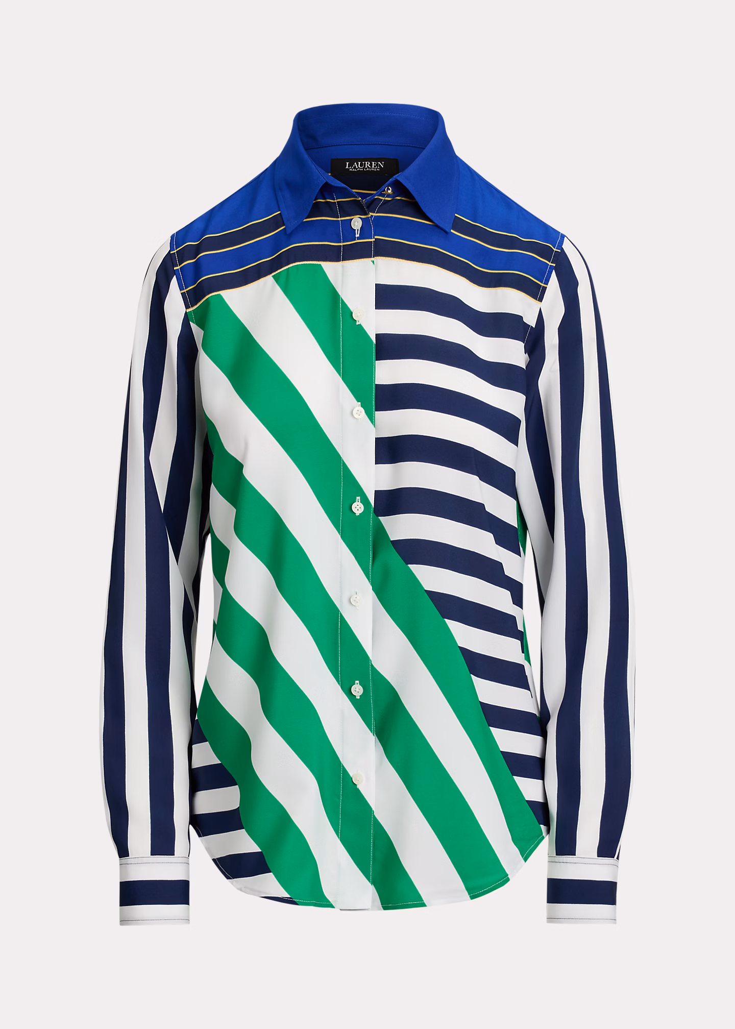 Classic-Fit Crêpe-Hemd mit Streifen - RALPH LAUREN OUTLET