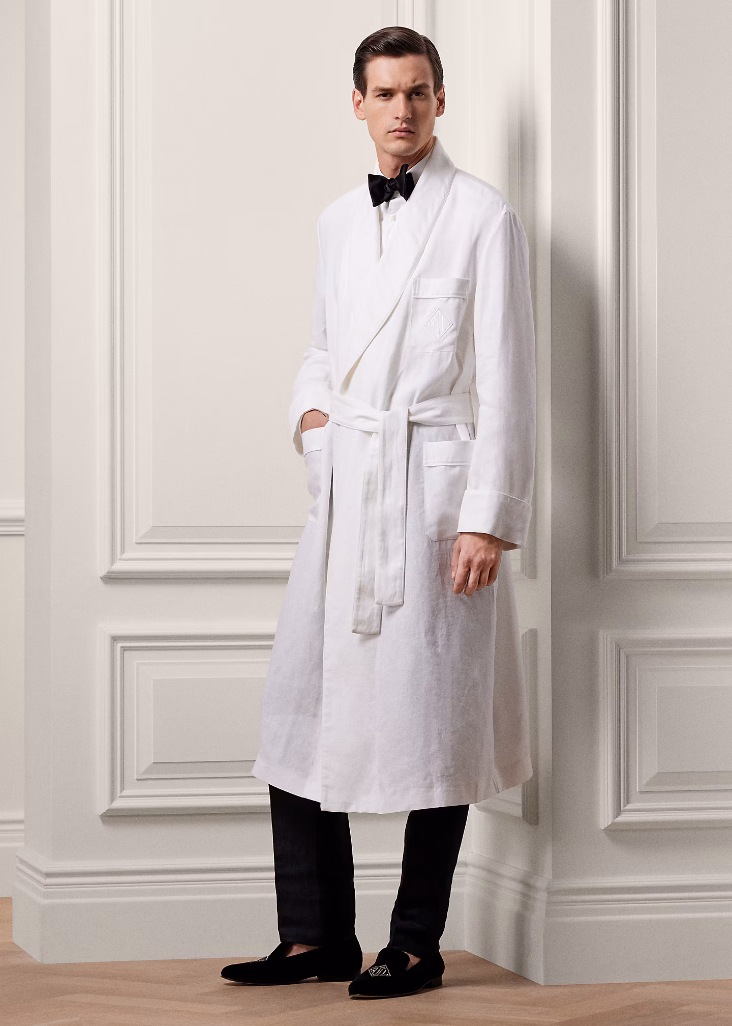 Bademantel aus Leinen mit Monogramm - RALPH LAUREN OUTLET