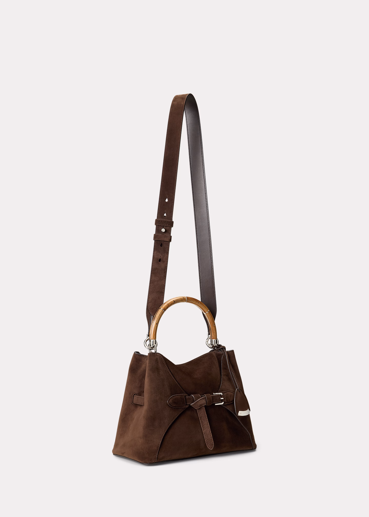 Die Kalbswildledertasche Ralph mit Griff - RALPH LAUREN OUTLET