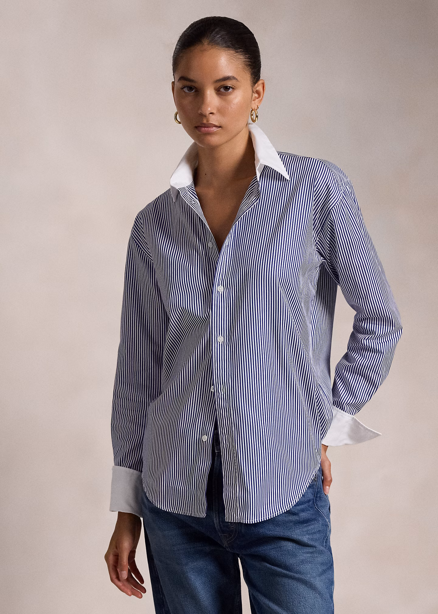 Gestreiftes Baumwollhemd - RALPH LAUREN OUTLET