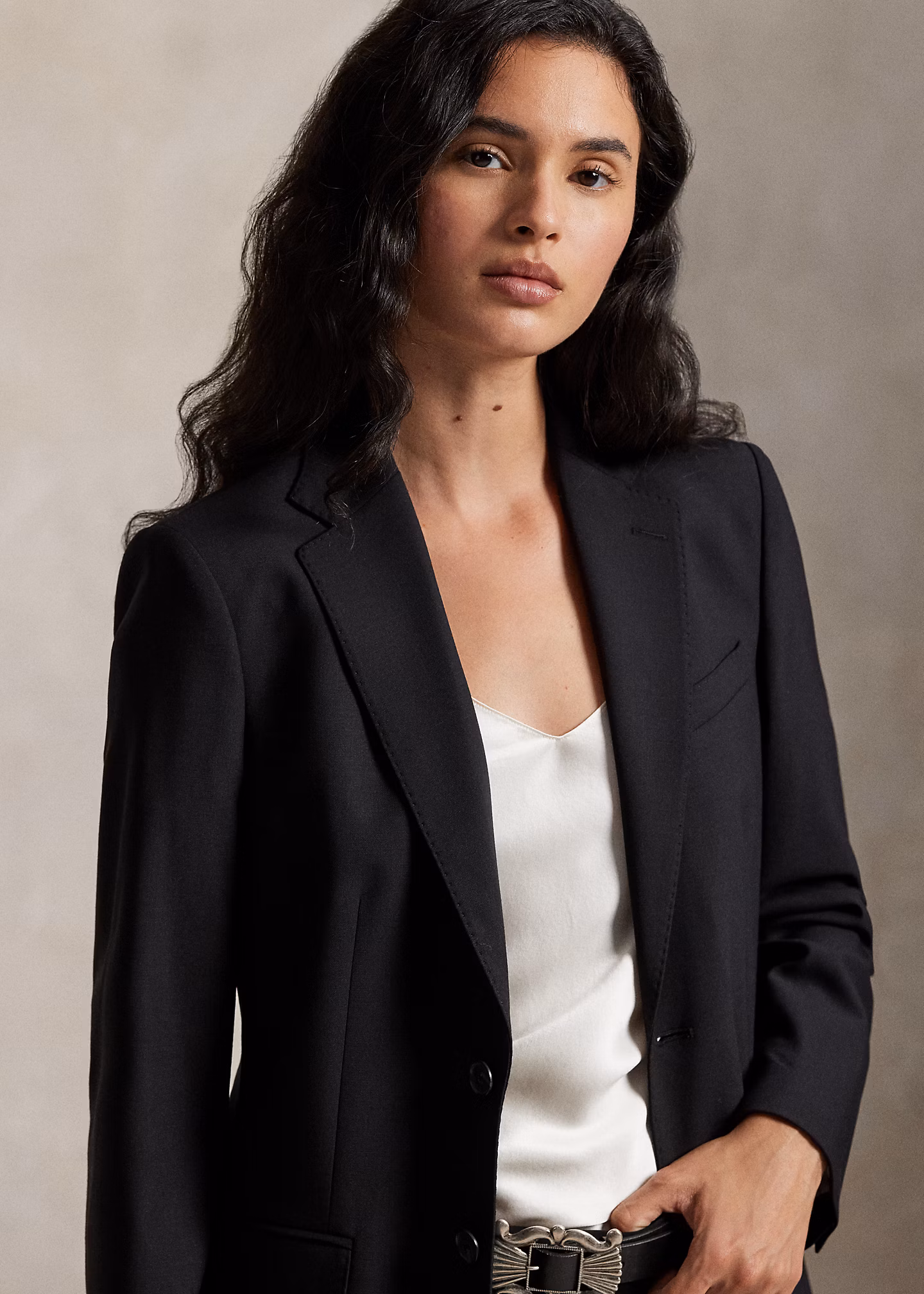 Einreihiger Stretch-Wollblazer - RALPH LAUREN OUTLET