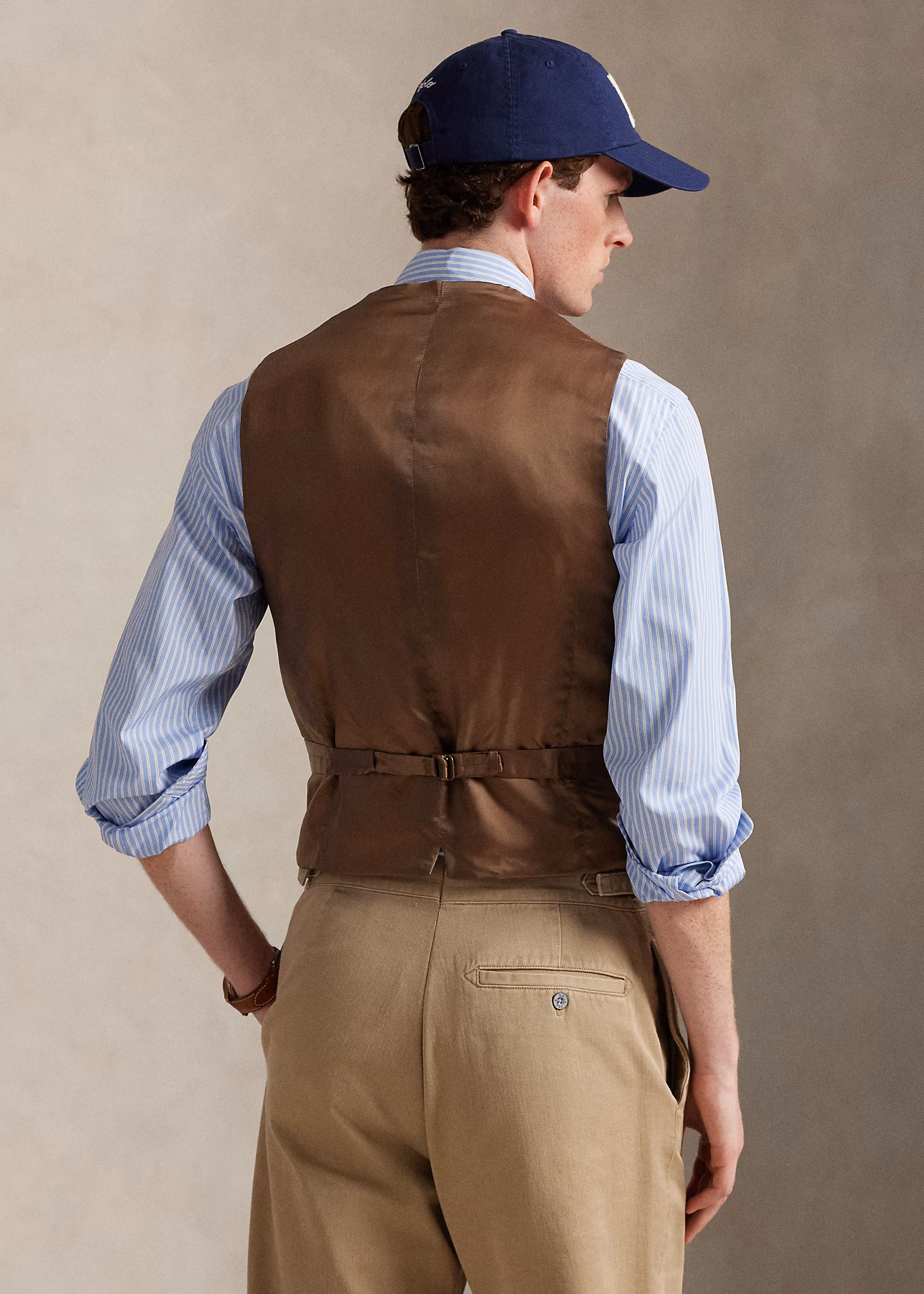 Wollweste mit Fischgratmuster - RALPH LAUREN OUTLET