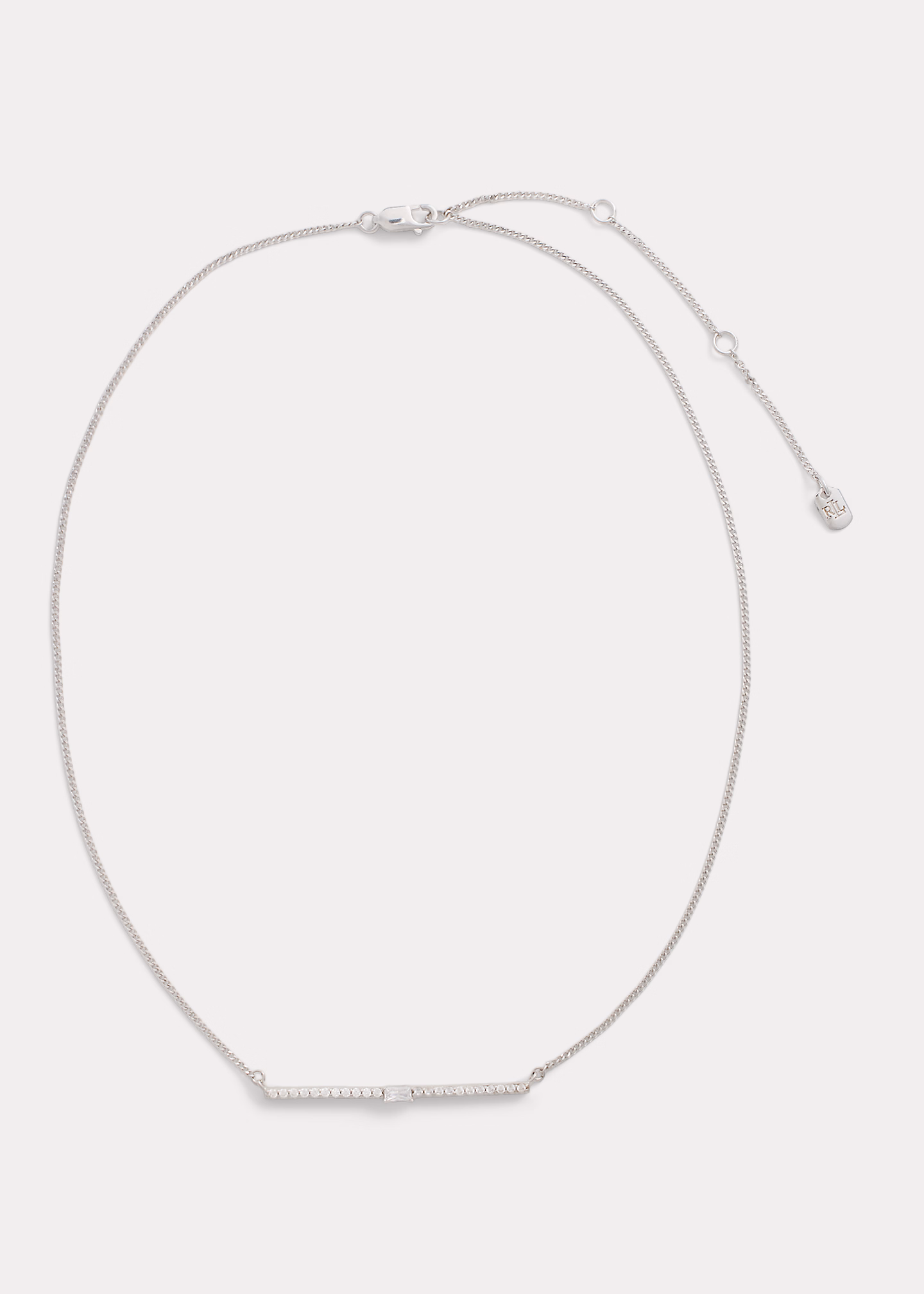 Sterlingsilber-Halskette mit Zirkonia - RALPH LAUREN OUTLET