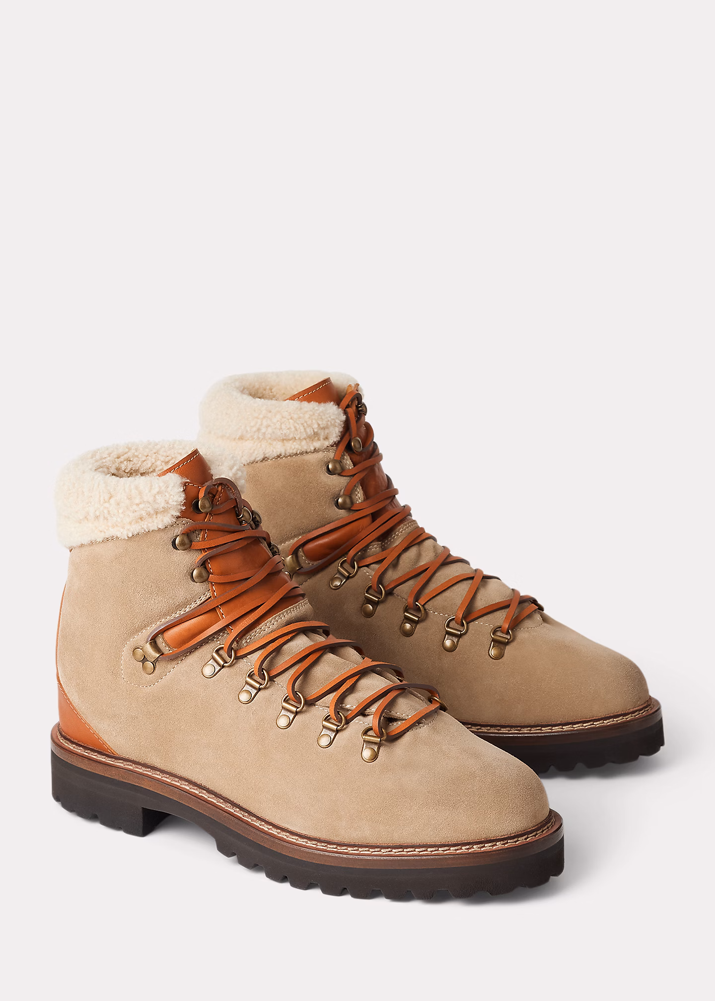 Stiefel Halpin aus Kalbswildleder - RALPH LAUREN OUTLET