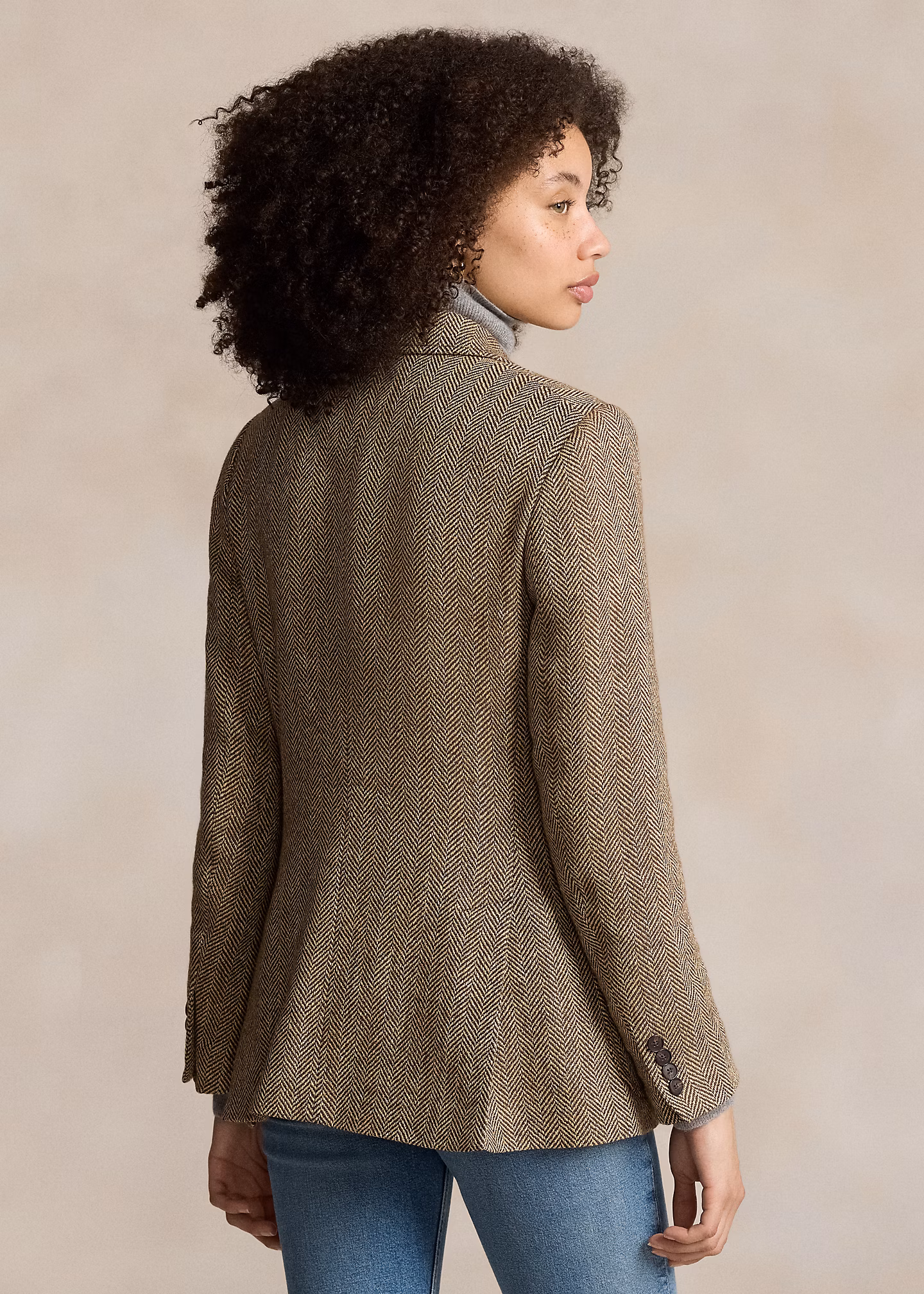 Einreihiger Blazer mit Fischgratmuster - RALPH LAUREN OUTLET