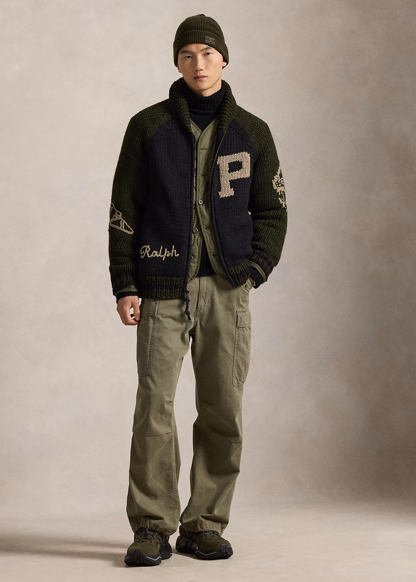 Woll-Strickjacke mit Schalkragen - RALPH LAUREN OUTLET