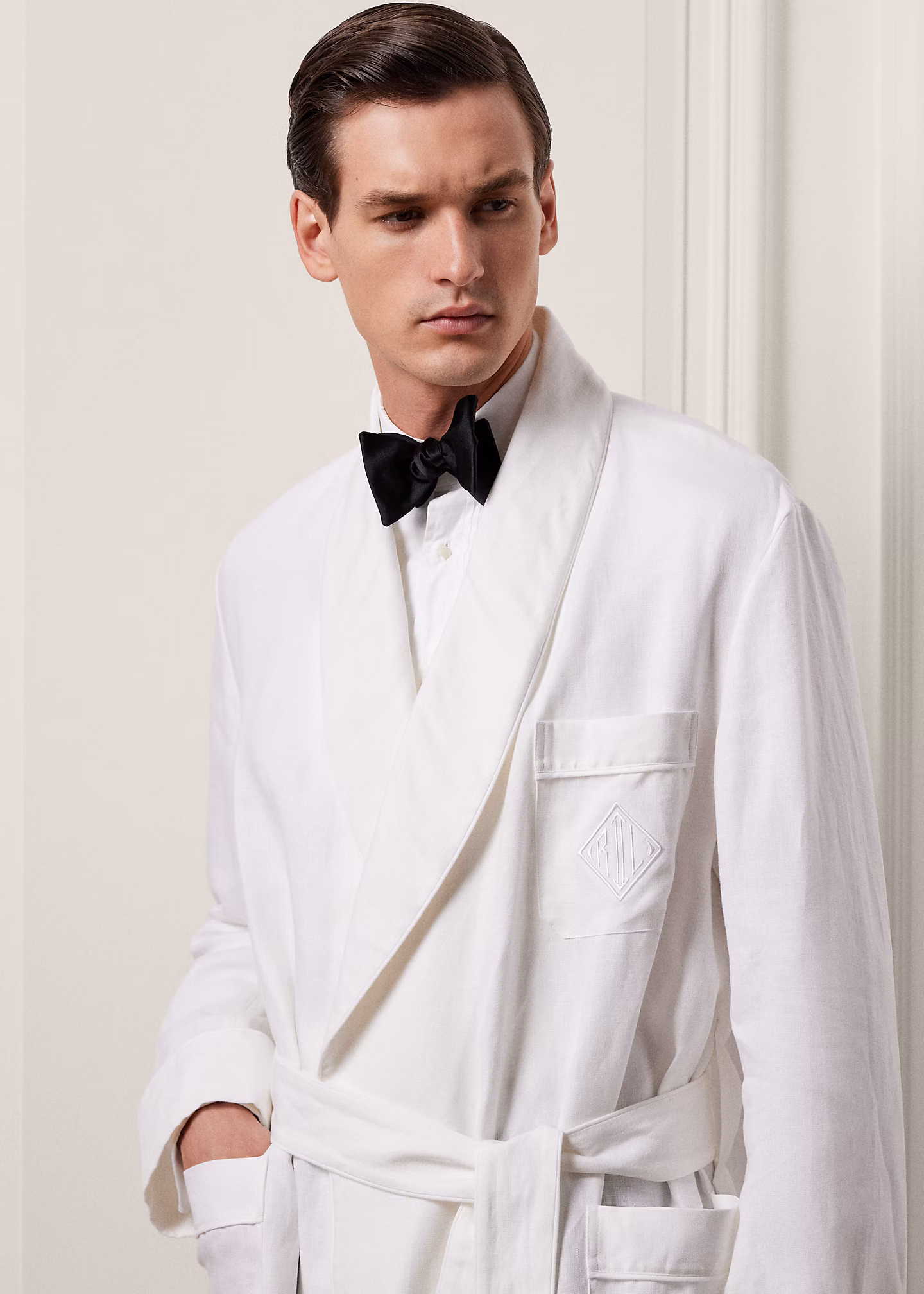 Bademantel aus Leinen mit Monogramm - RALPH LAUREN OUTLET