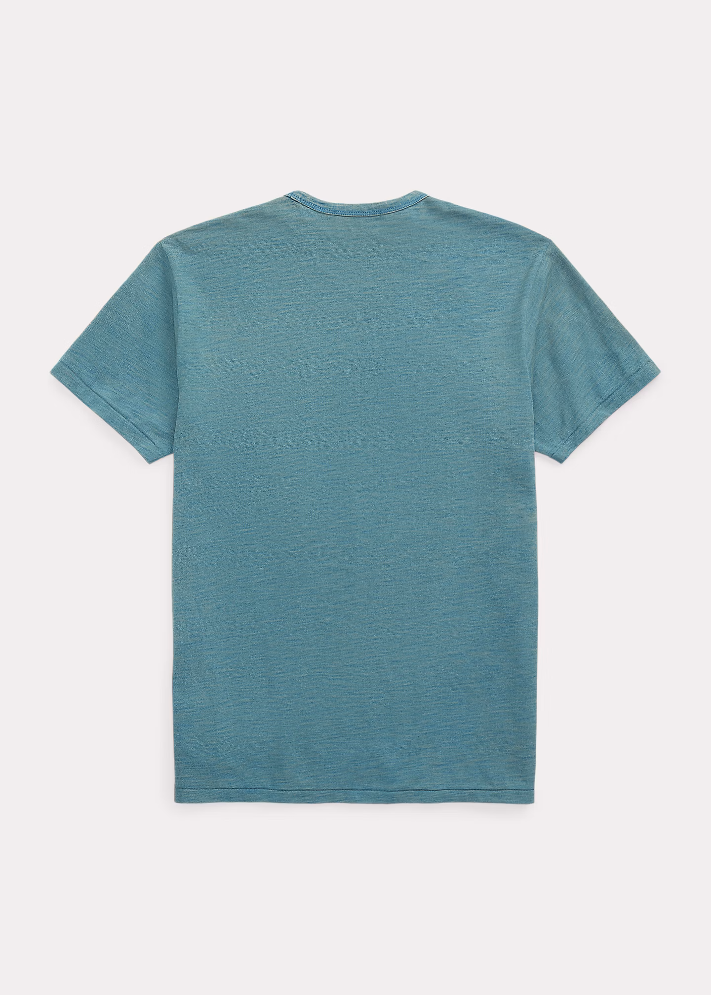 Indigoblaues Jersey-T-Shirt mit Tasche - RALPH LAUREN OUTLET