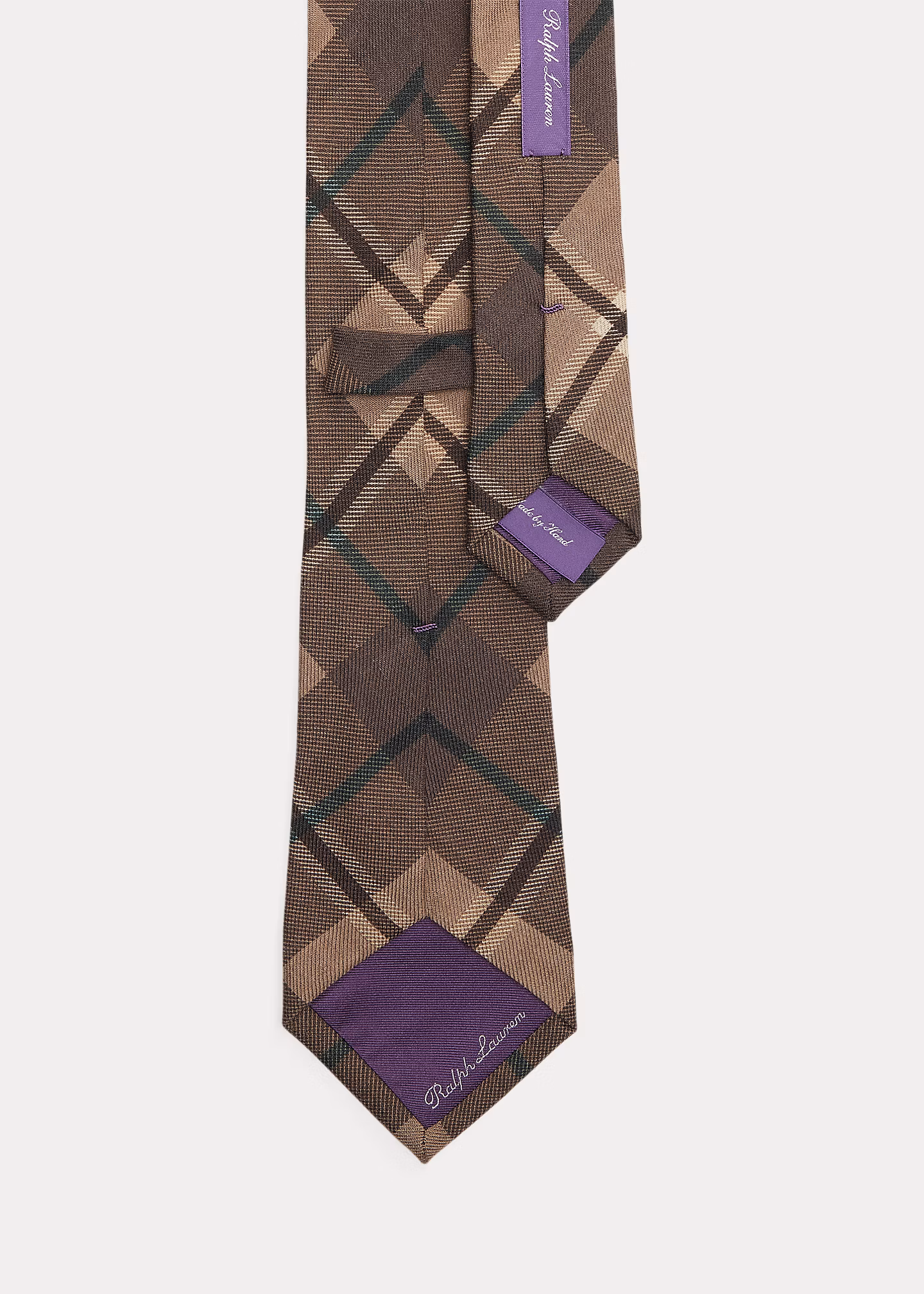 Karierte Kaschmir-Seiden-Krawatte - RALPH LAUREN OUTLET