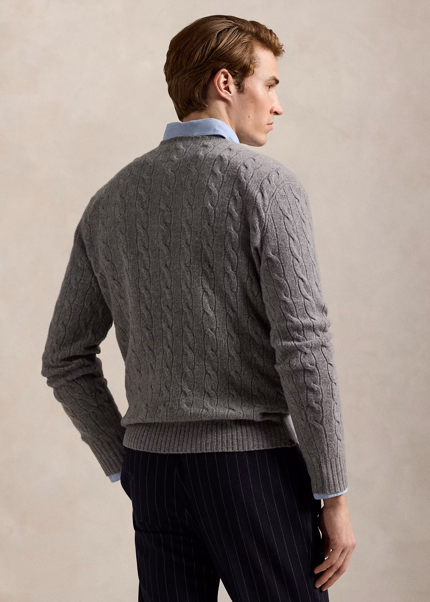 Woll-Kaschmir-Pullover mit Zopfmuster - RALPH LAUREN OUTLET