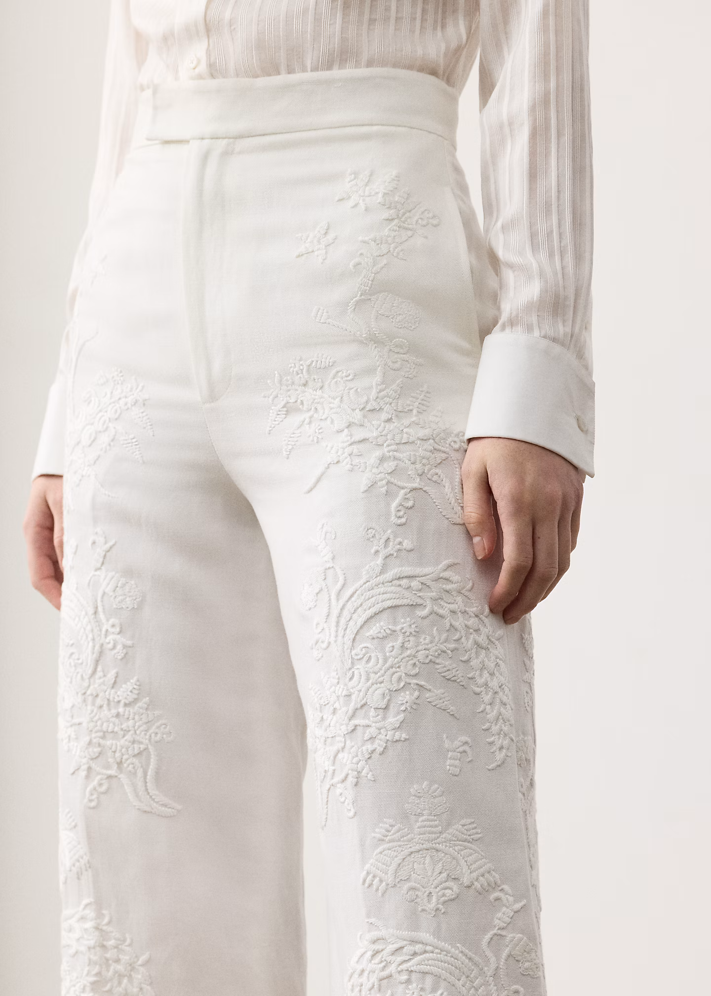 Bestickte Hose Dean aus Mikropiqué - RALPH LAUREN OUTLET