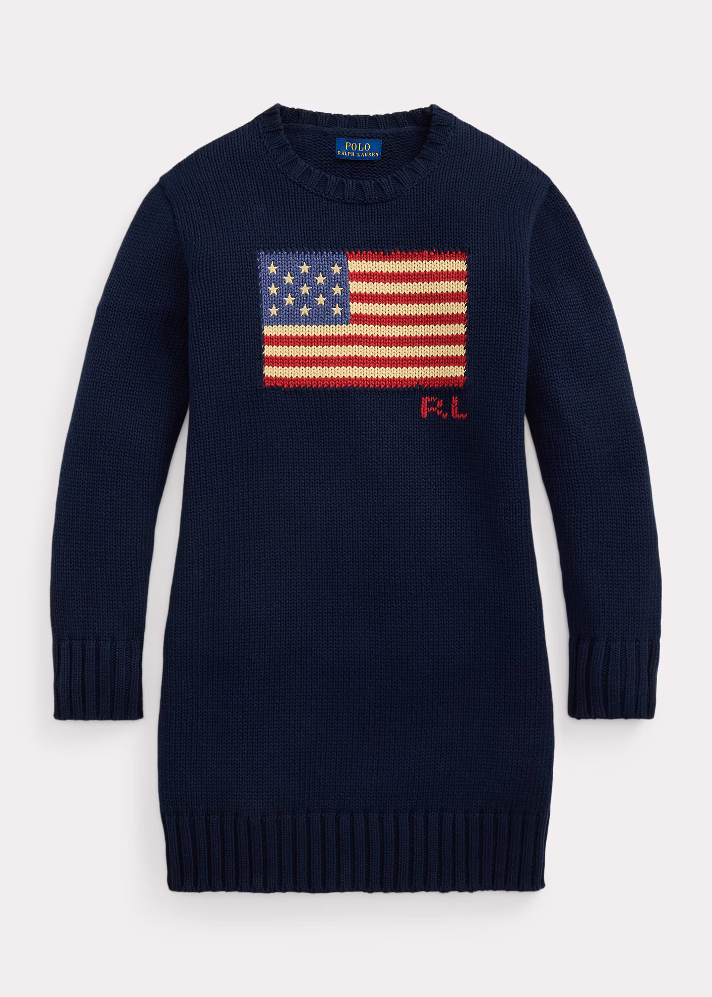 Baumwoll-Pulloverkleid mit US-Flagge - RALPH LAUREN OUTLET