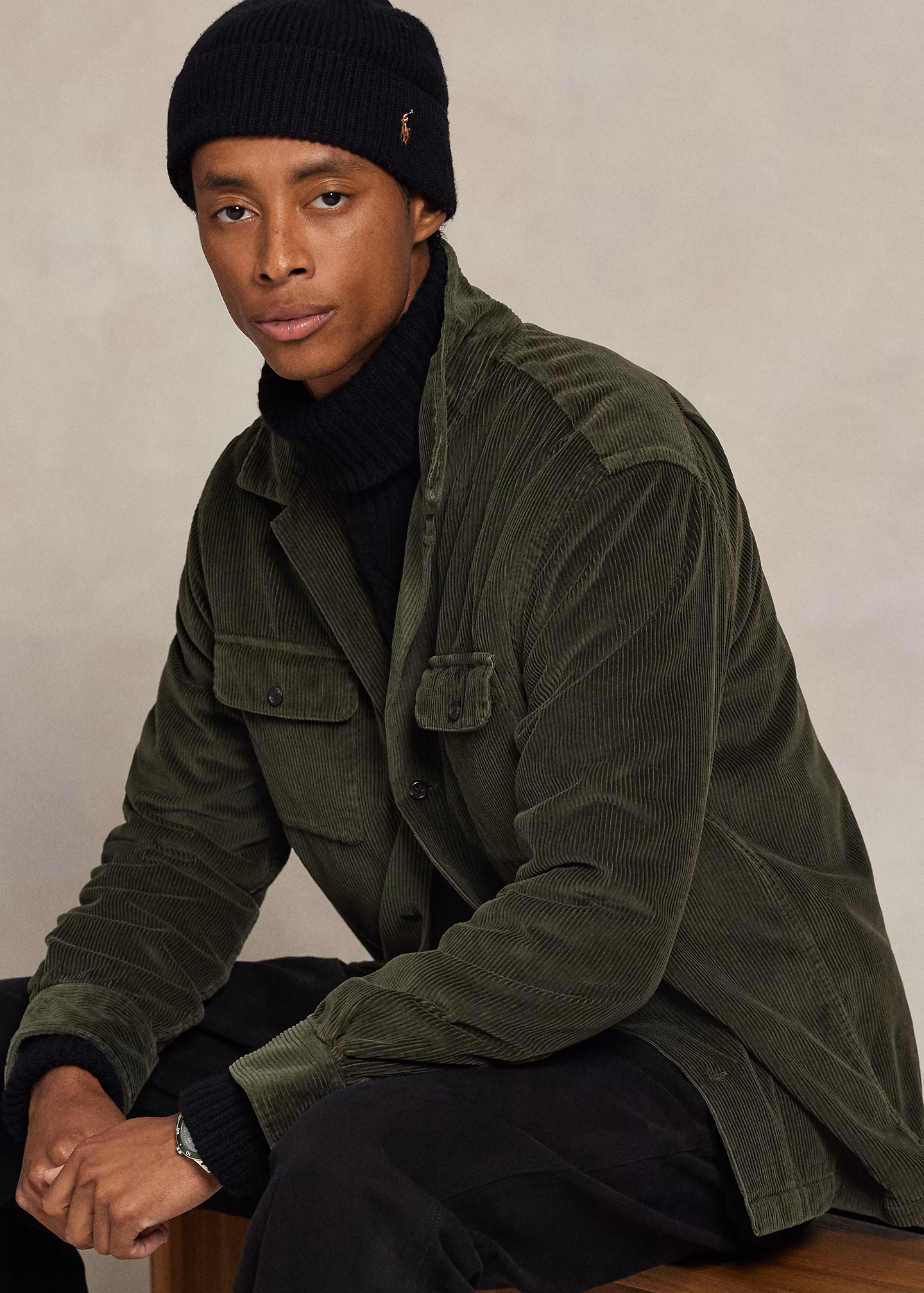 Freizeit-Hemdjacke aus Kordsamt - RALPH LAUREN OUTLET