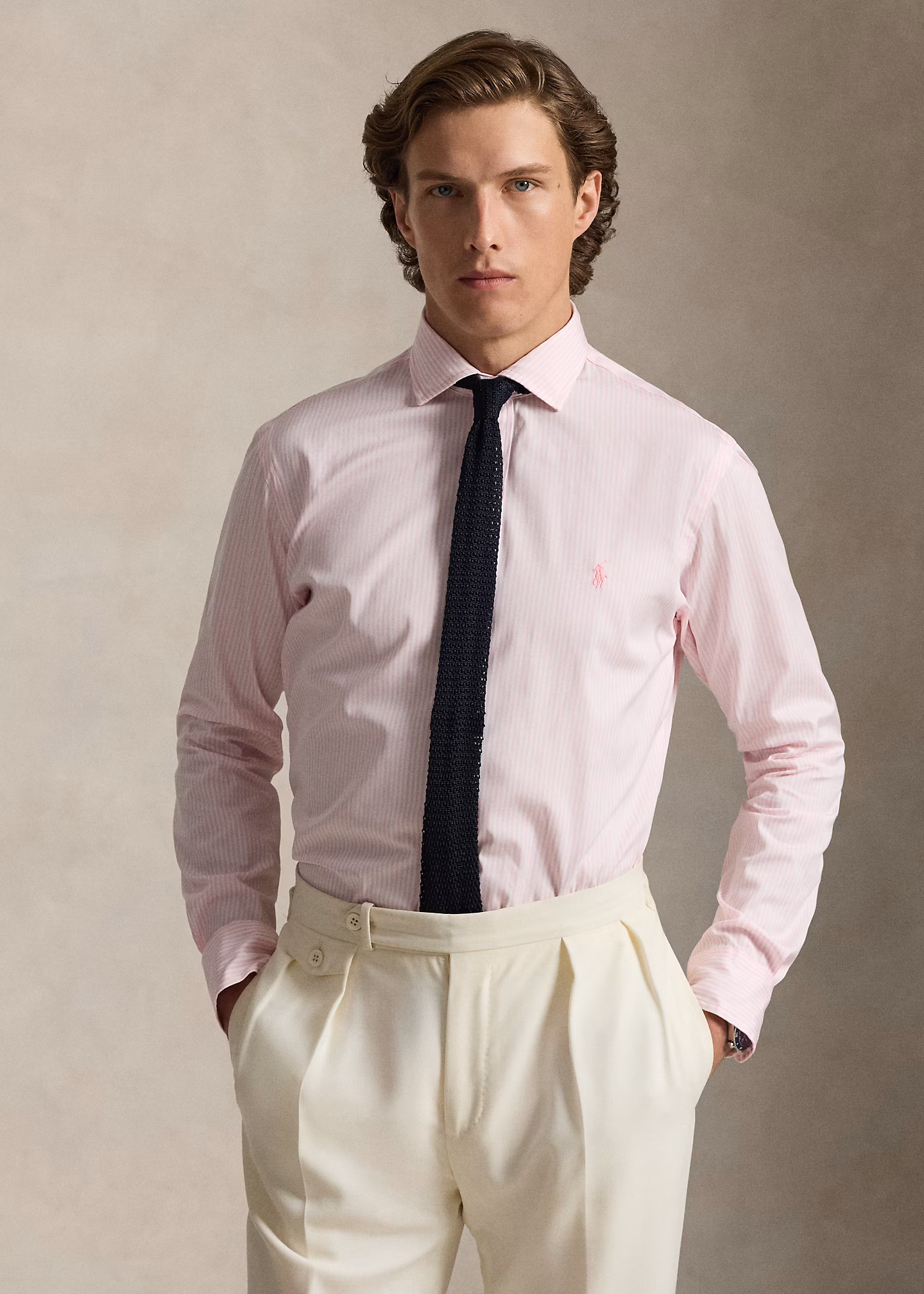 Custom-Fit Popelinehemd mit Streifen - RALPH LAUREN OUTLET