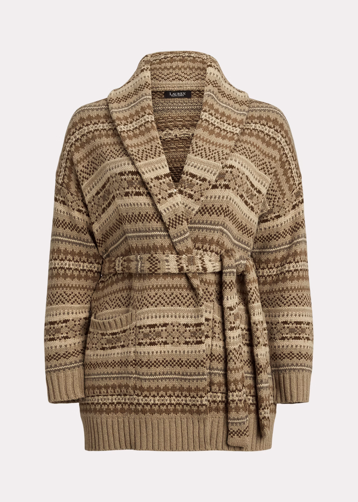 Fair-Isle-Strickjacke mit Gürtel - RALPH LAUREN OUTLET