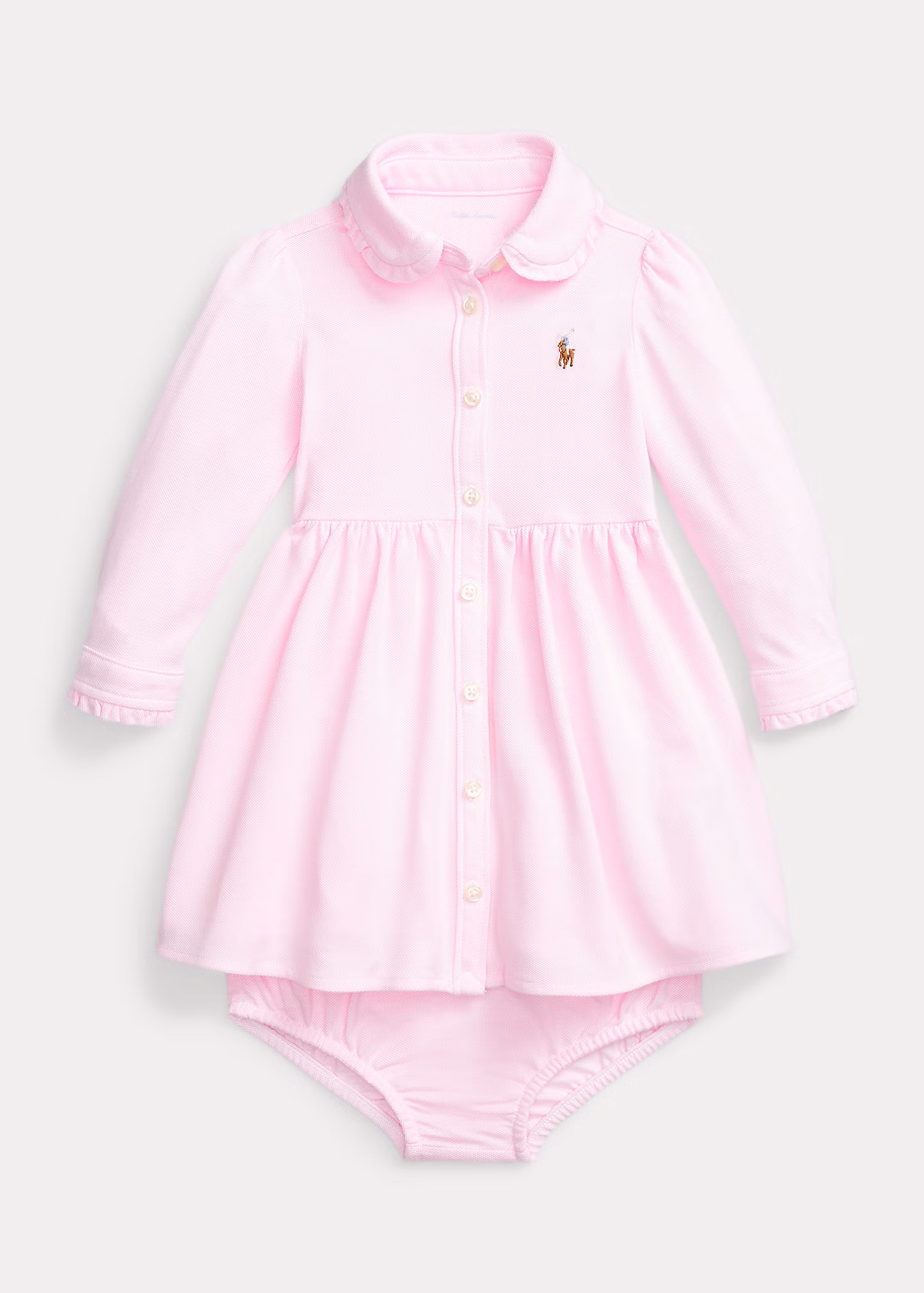 Piqué-Kleid aus Oxford mit Höschen - RALPH LAUREN OUTLET