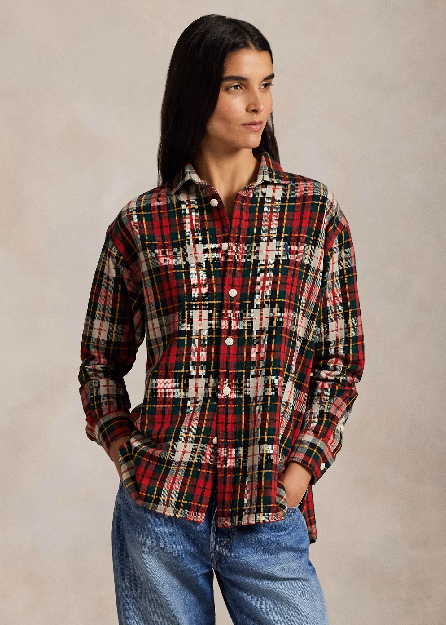 Relaxed-Fit Karohemd aus Baumwolltwill - RALPH LAUREN OUTLET