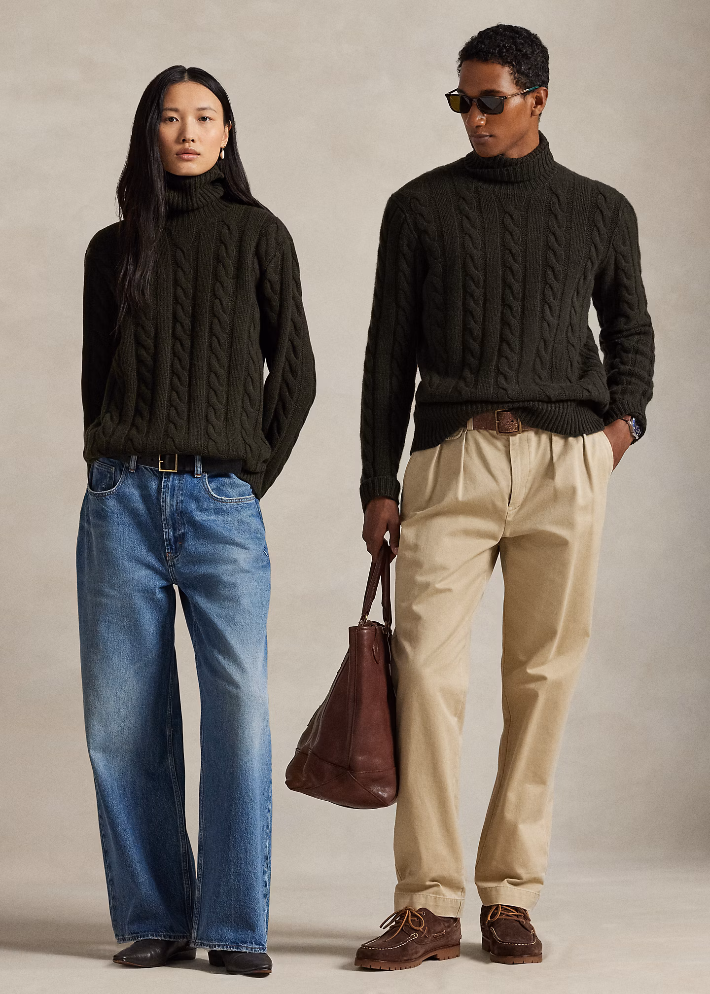 Woll-Kaschmir-Pullover mit Zopfmuster - RALPH LAUREN OUTLET