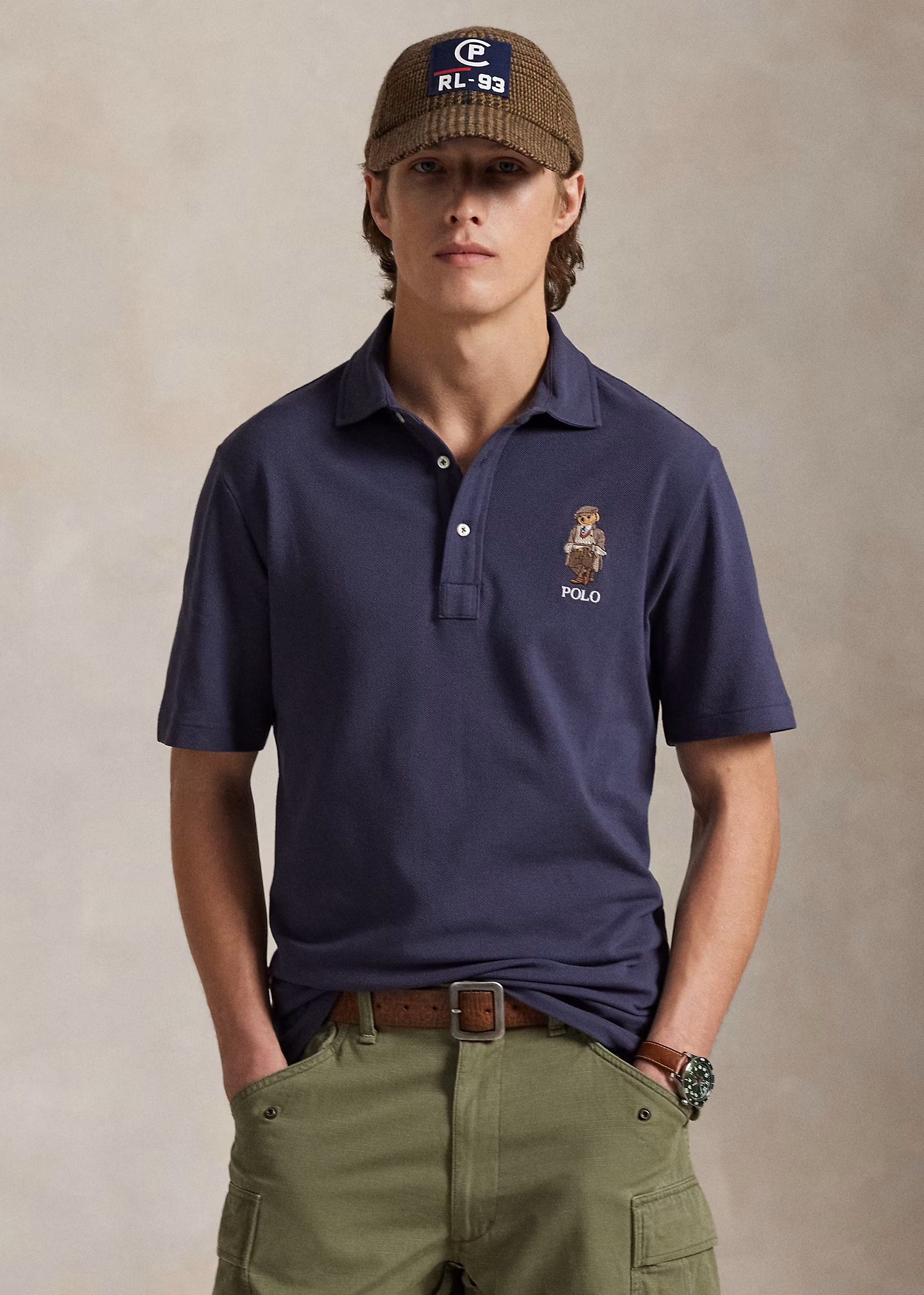 Custom-Slim-Fit Poloshirt mit Polo Bear - RALPH LAUREN OUTLET