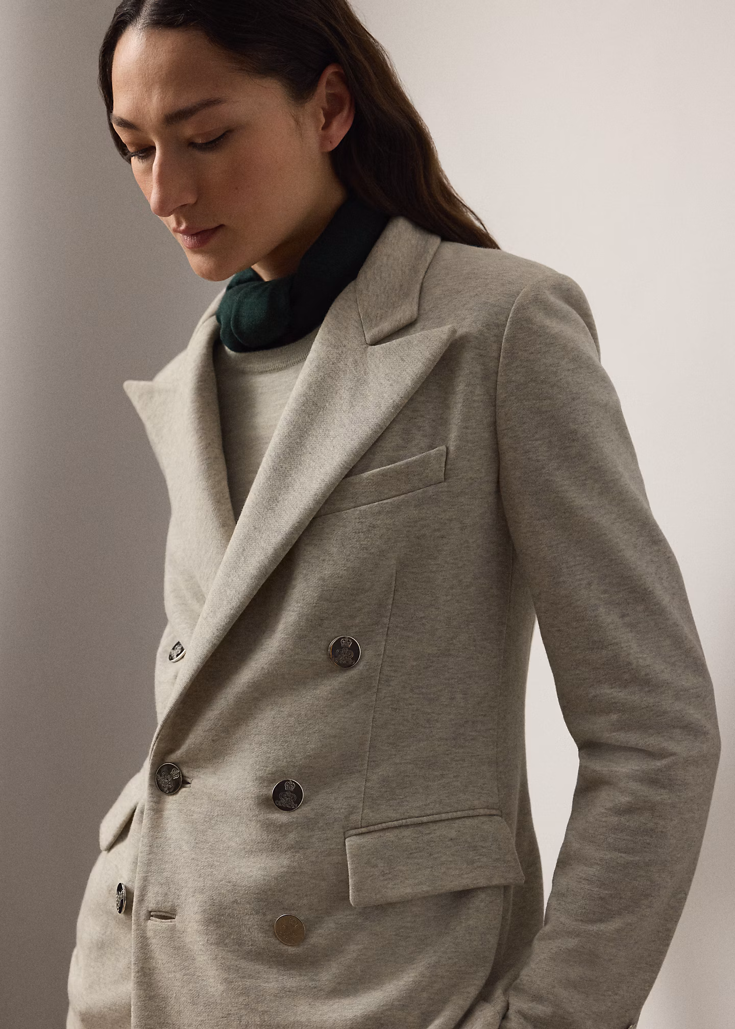 Baumwoll-Kaschmir-Fleecejacke Camden - RALPH LAUREN OUTLET