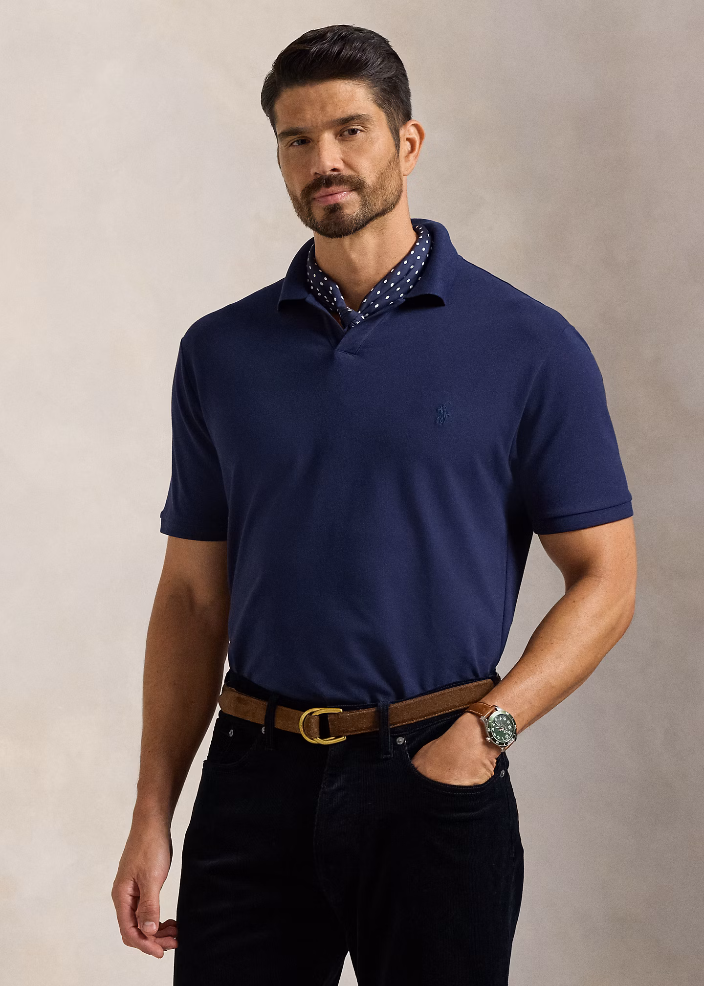 Poloshirt aus Stretchpiqué - RALPH LAUREN OUTLET