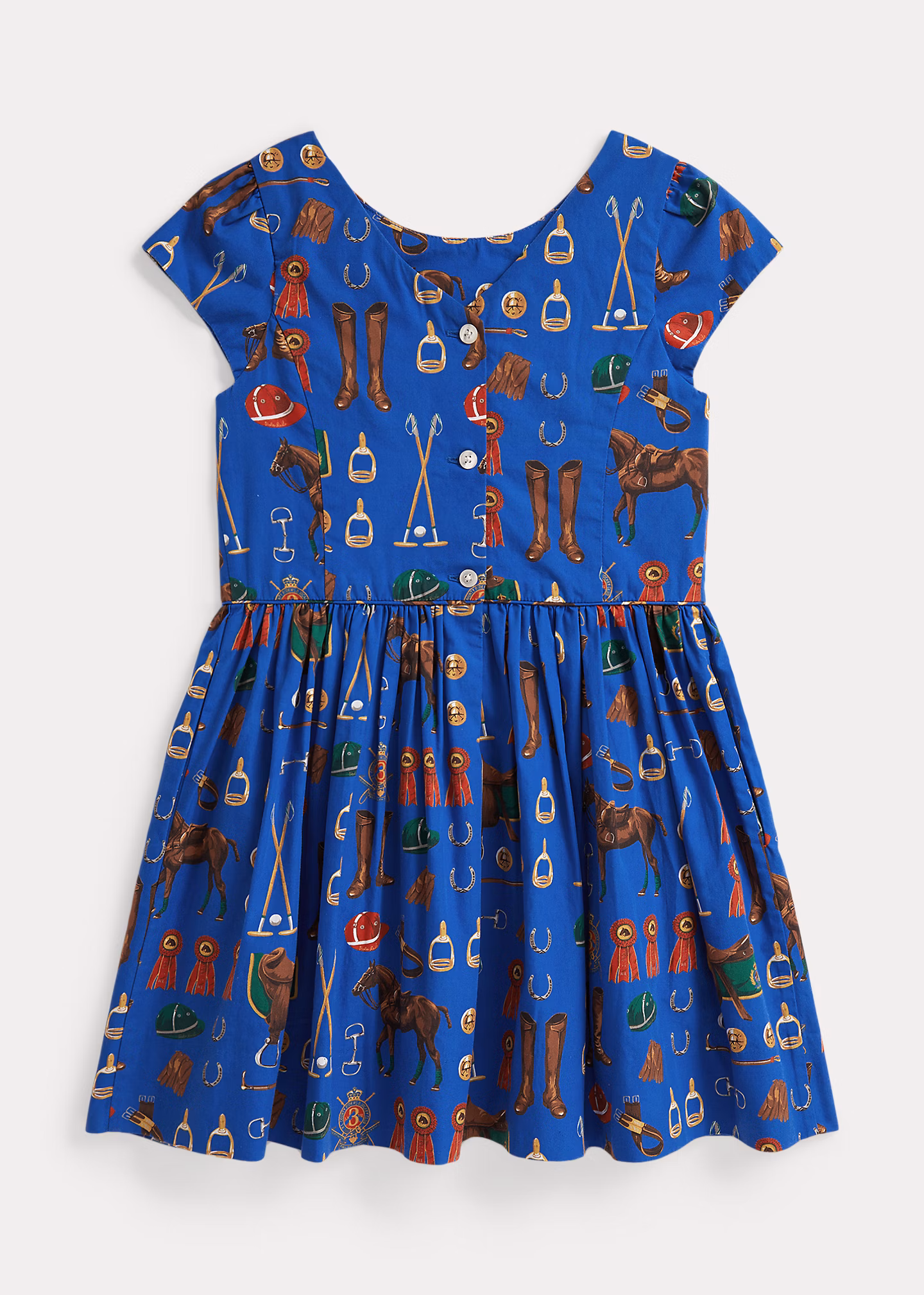 Popelinekleid mit Reitsportmuster - RALPH LAUREN OUTLET