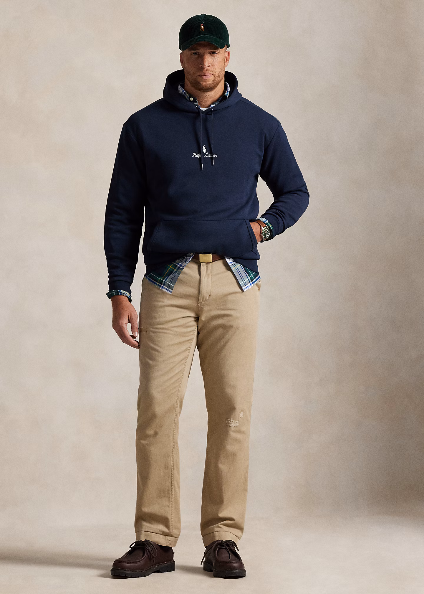 Doppellagiger Kapuzenpullover mit Logo - RALPH LAUREN OUTLET