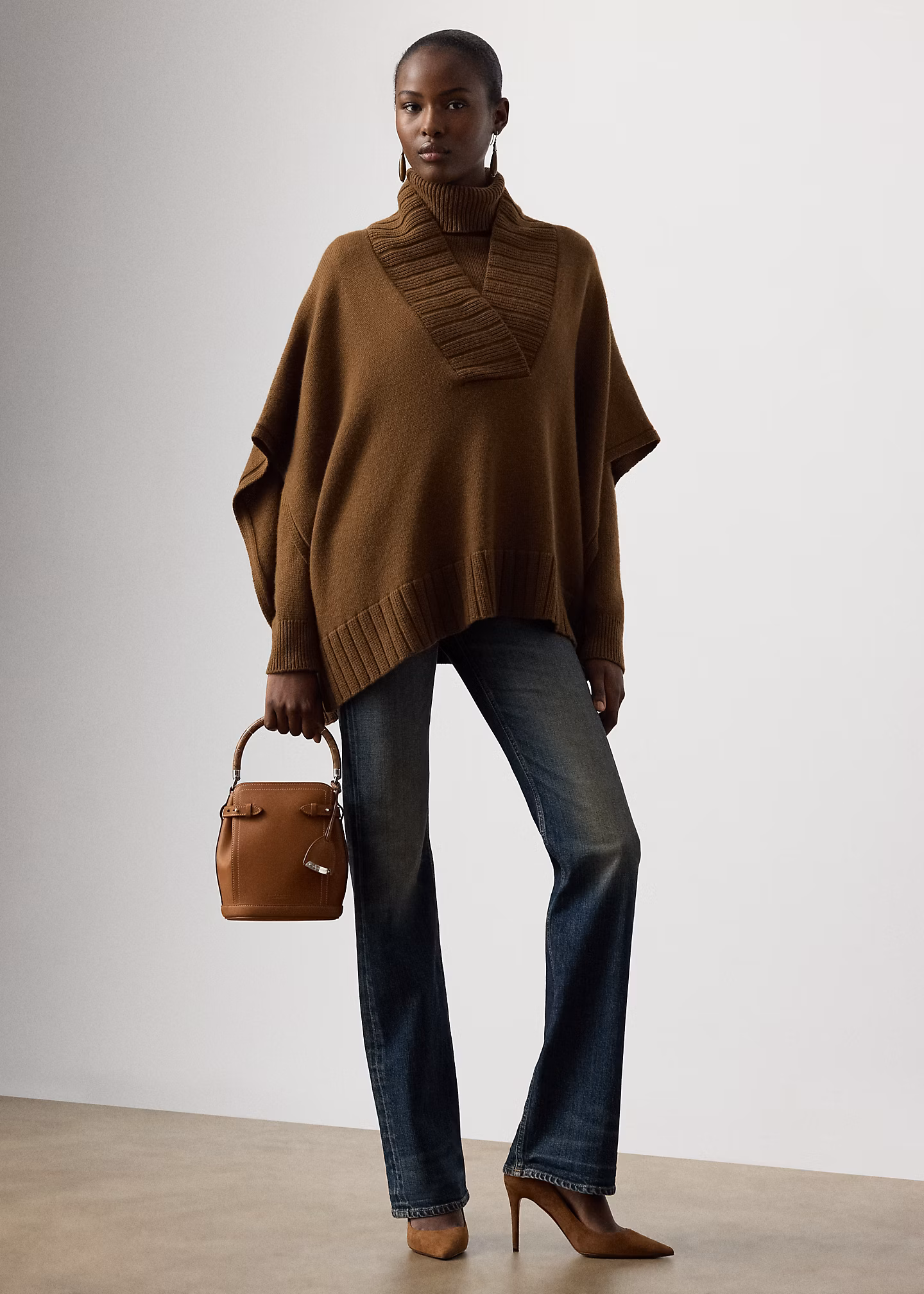 Cape-Pullover aus Kaschmirjersey - RALPH LAUREN OUTLET