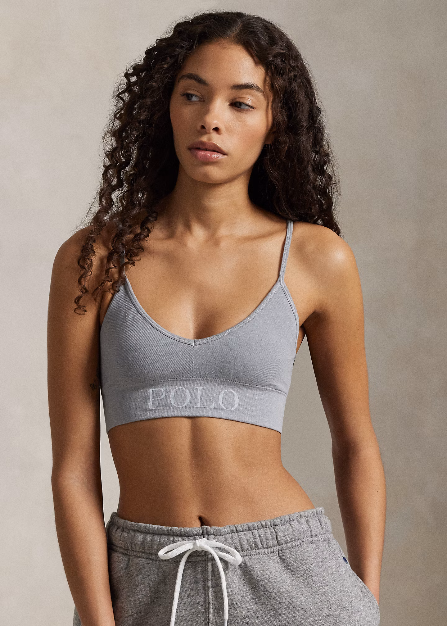 Bustier mit V-Ausschnitt und Logo - RALPH LAUREN OUTLET