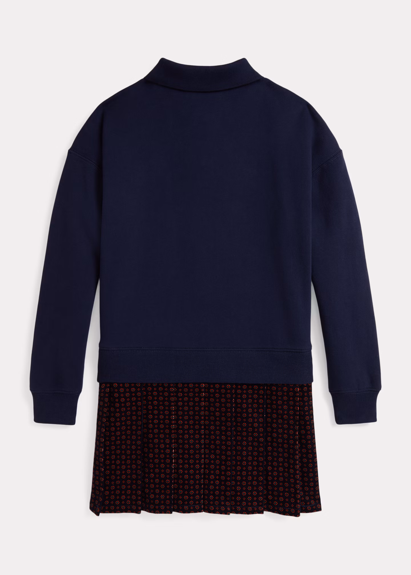 Fleece-Kleid mit Kordsamt-Rock - RALPH LAUREN OUTLET