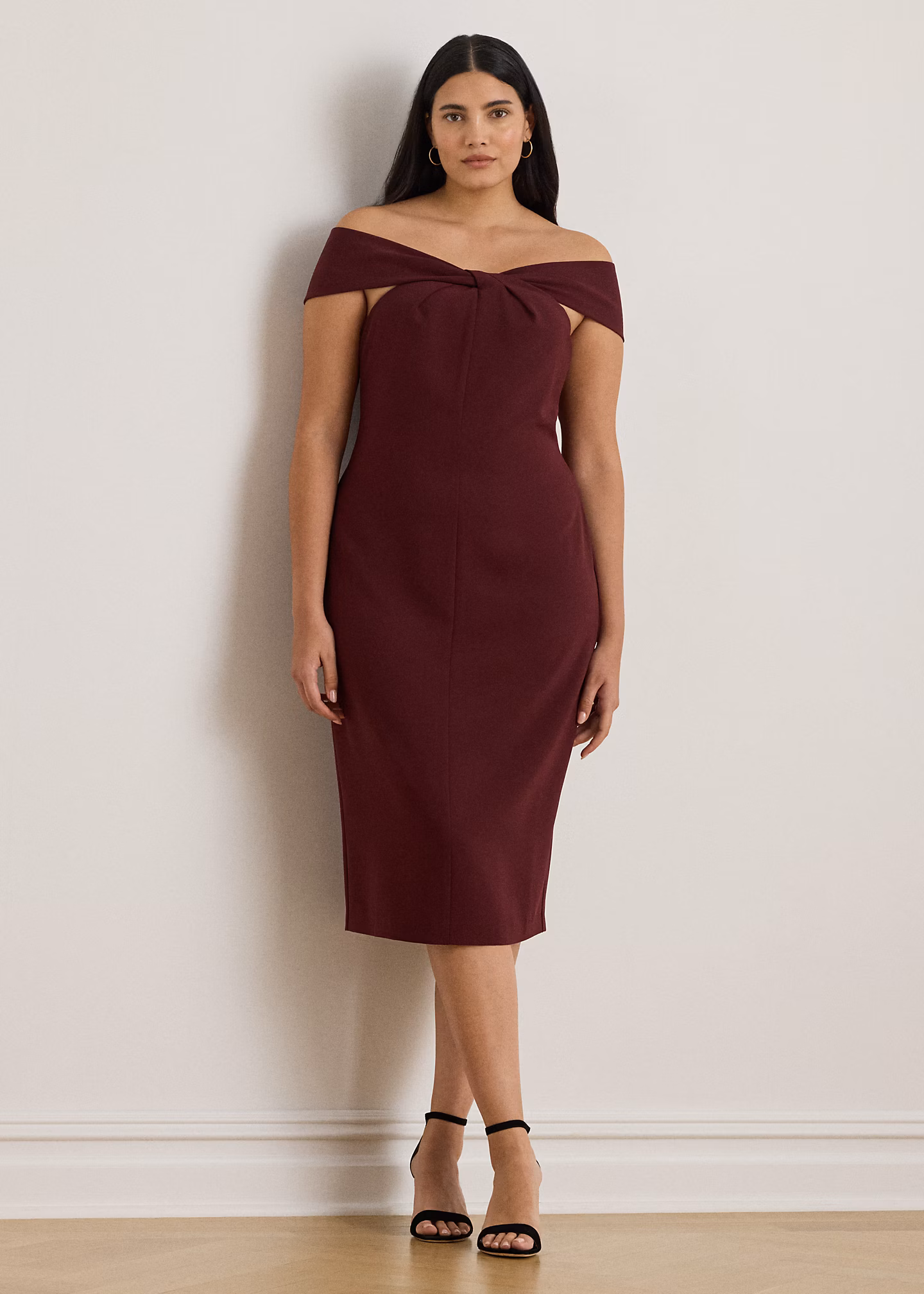 Crêpe-Cocktailkleid mit Twist-Detail - RALPH LAUREN OUTLET