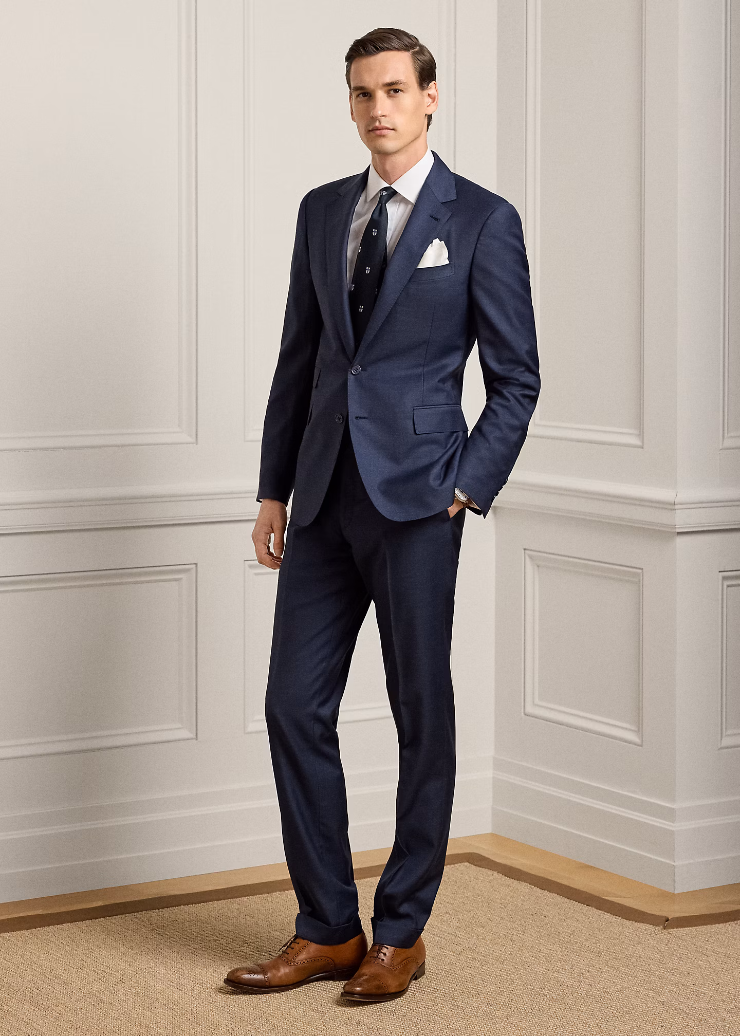 Anzug Gregory aus Sharkskin-Wolle - RALPH LAUREN OUTLET