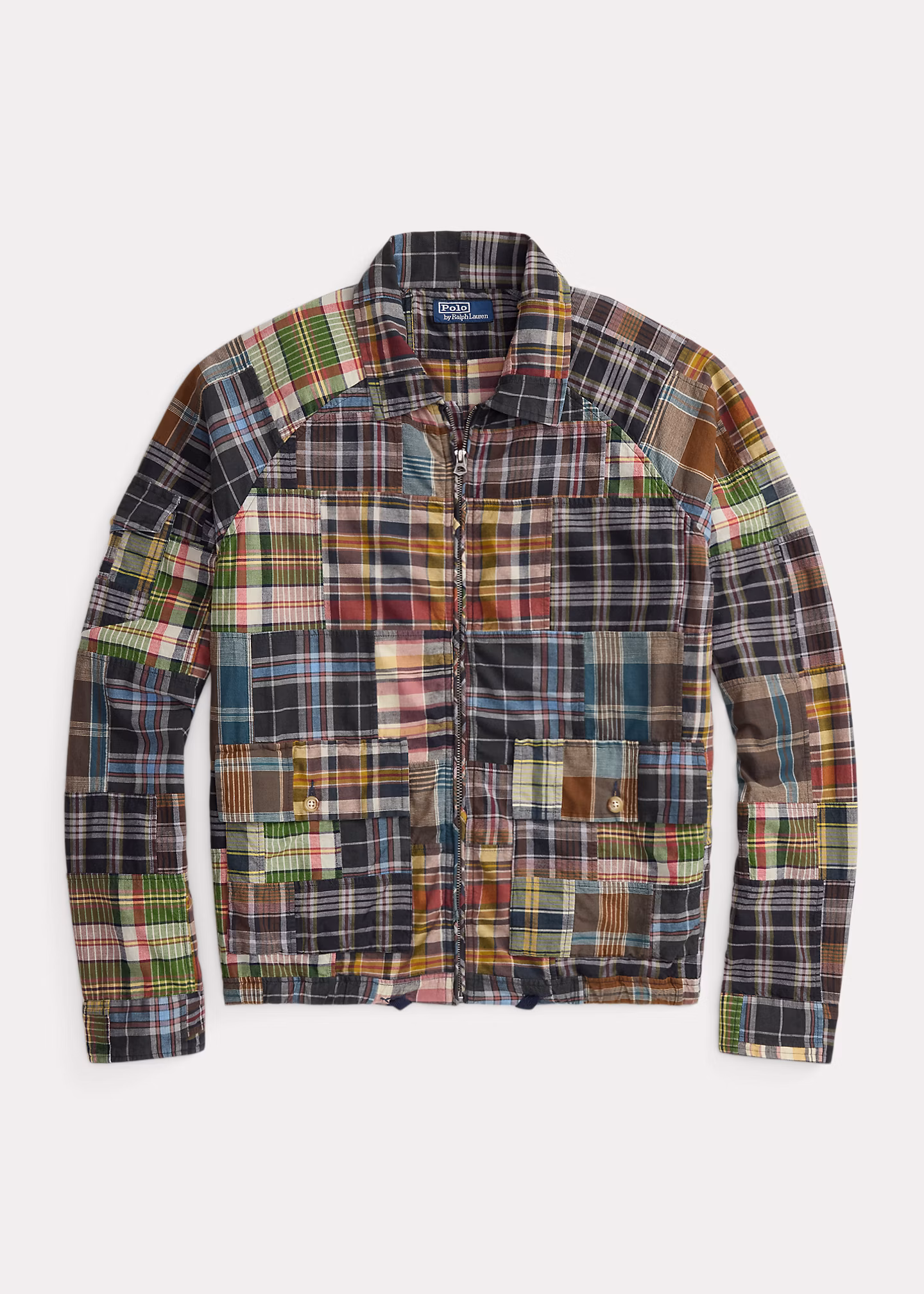 Classic-Fit Patchwork-Madras-Hemdjacke - RALPH LAUREN OUTLET
