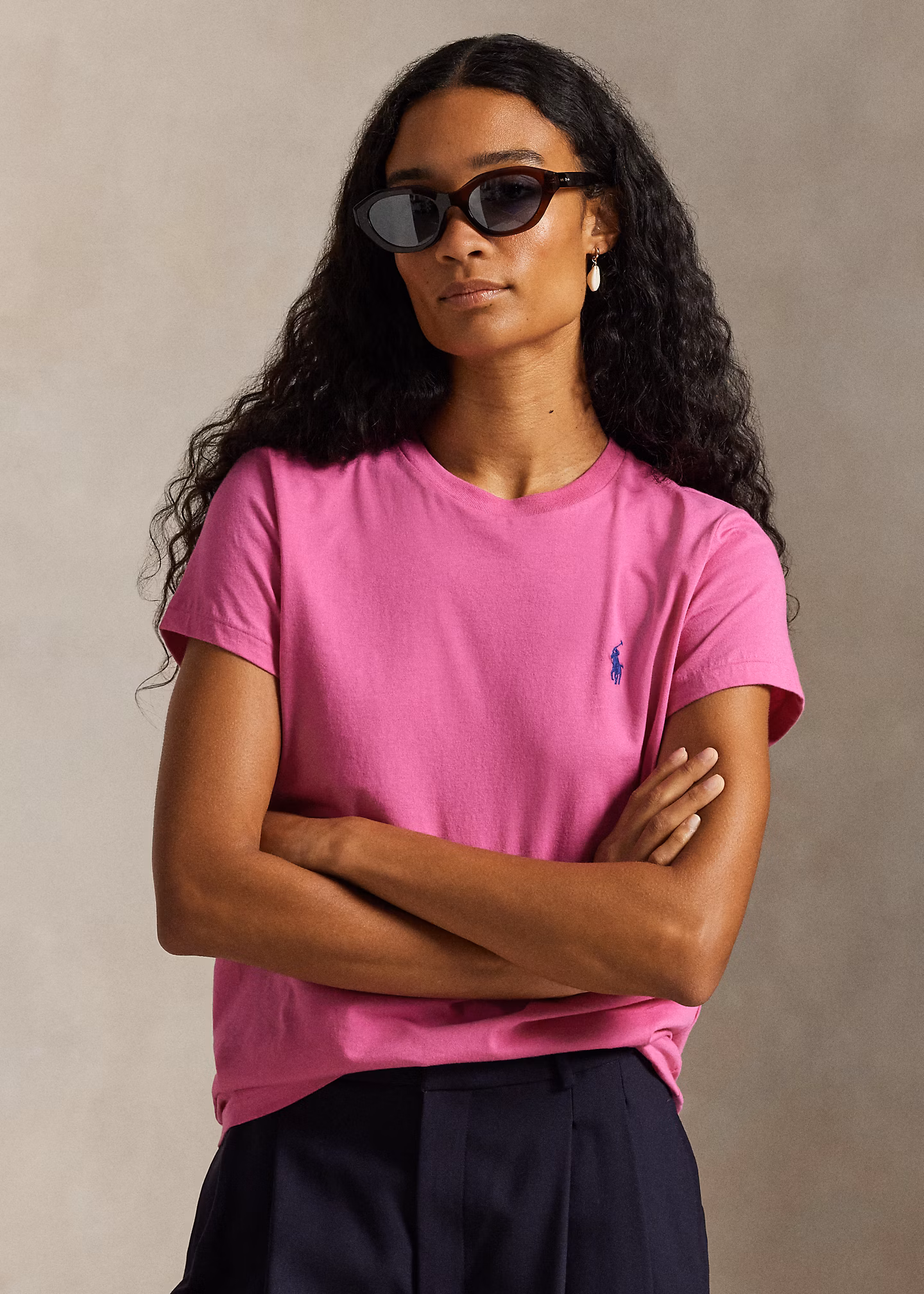 Classic-Fit Rundhals-T-Shirt aus Jersey - RALPH LAUREN OUTLET