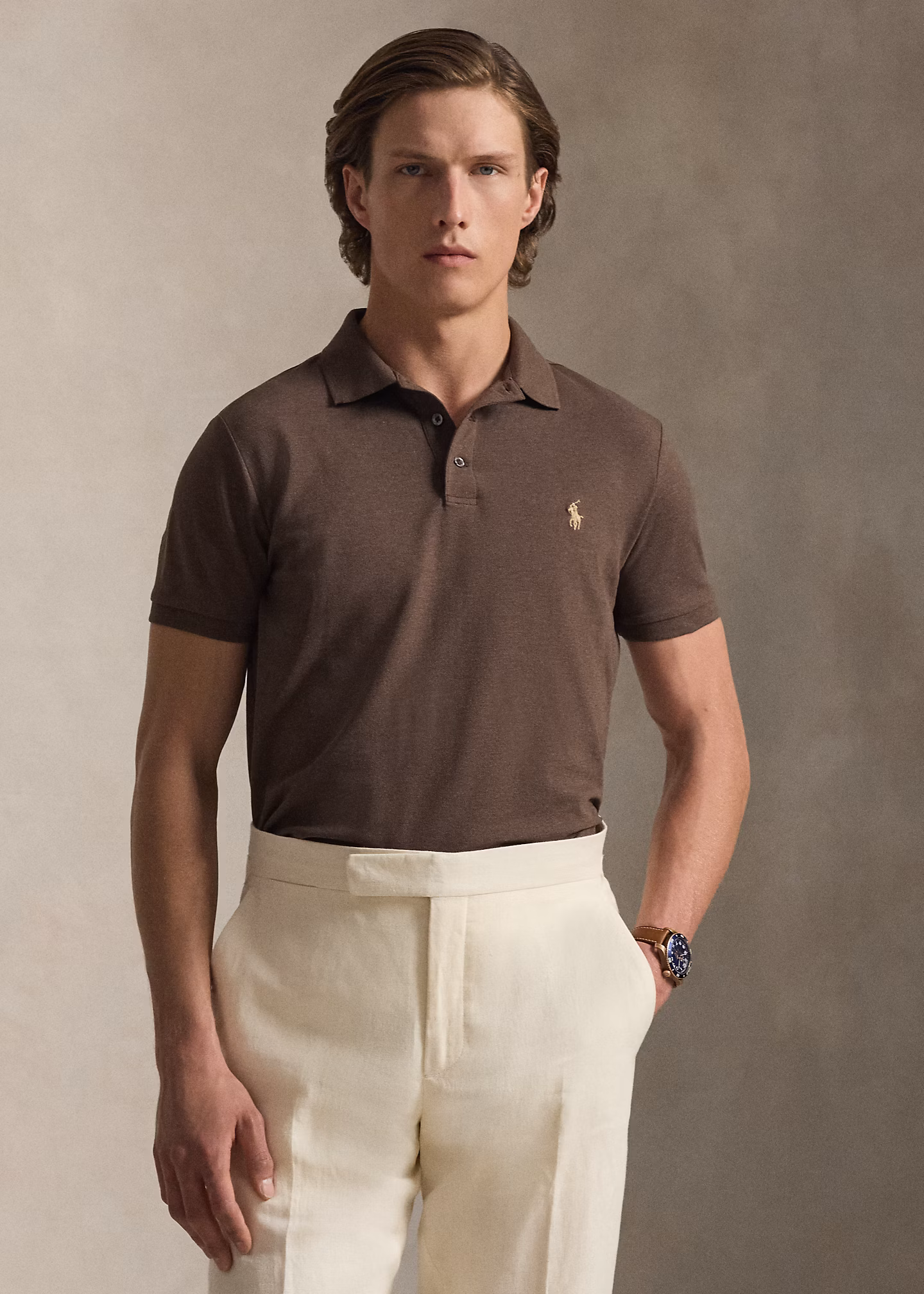 Custom-Slim-Fit Piqué-Poloshirt - RALPH LAUREN OUTLET