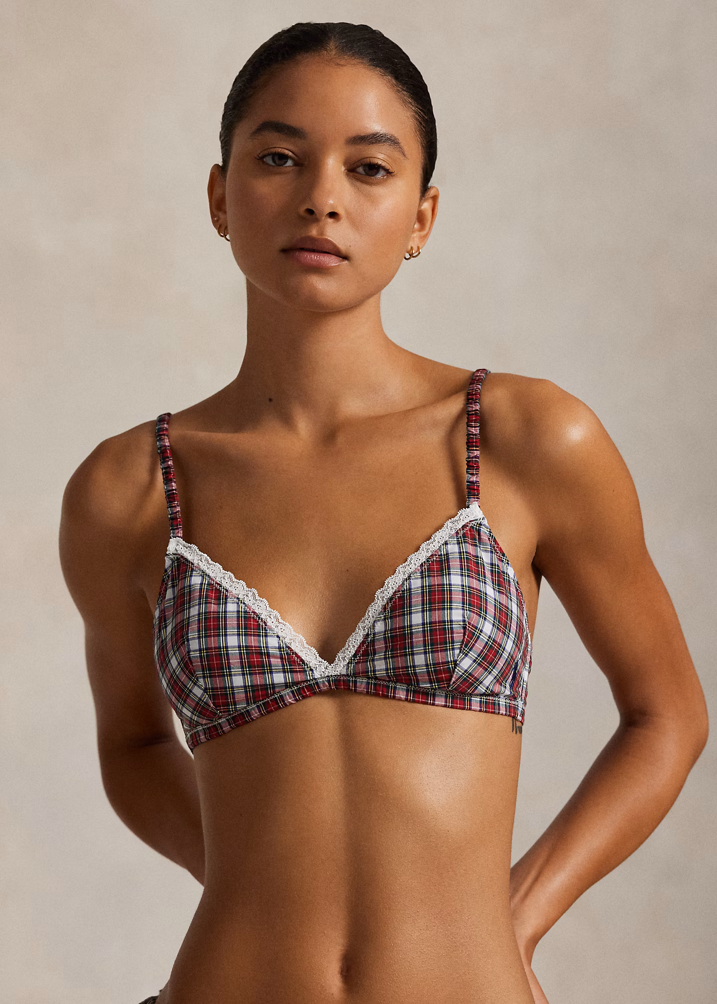 Kariertes Triangel-Bustier - RALPH LAUREN OUTLET