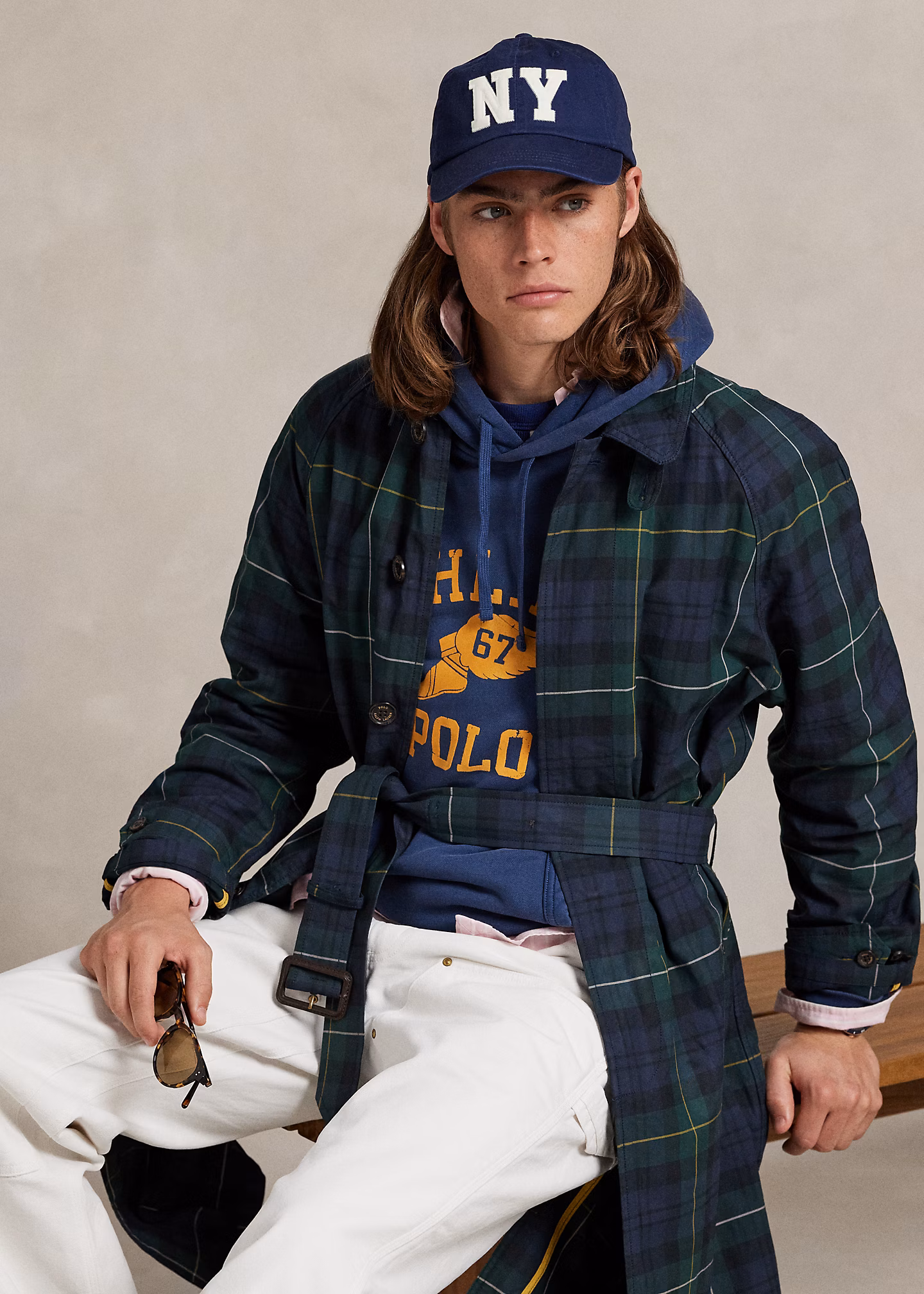 Karierter Balmacaan aus gewachstem Twill - RALPH LAUREN OUTLET