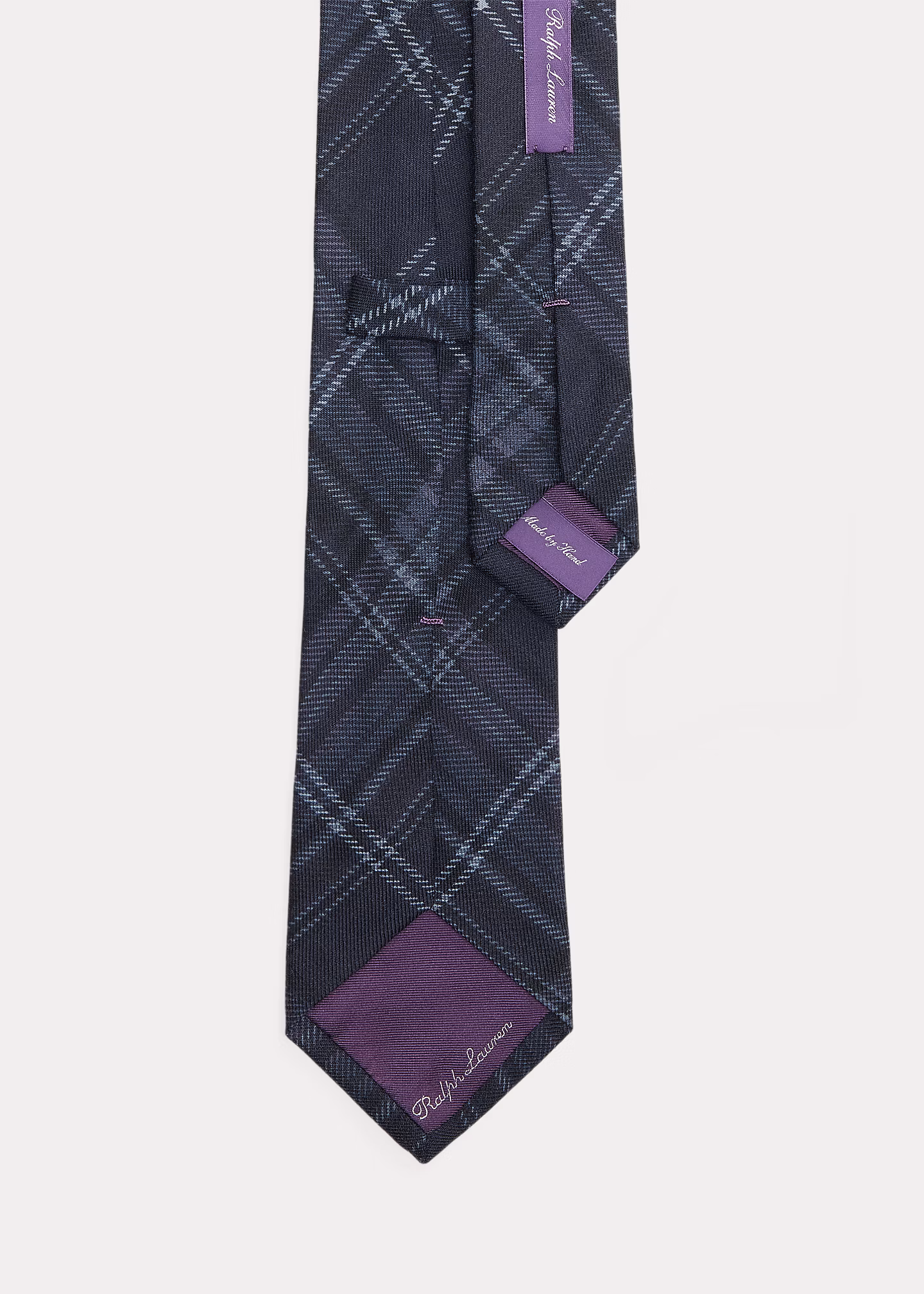 Karierte Kaschmir-Seiden-Krawatte - RALPH LAUREN OUTLET