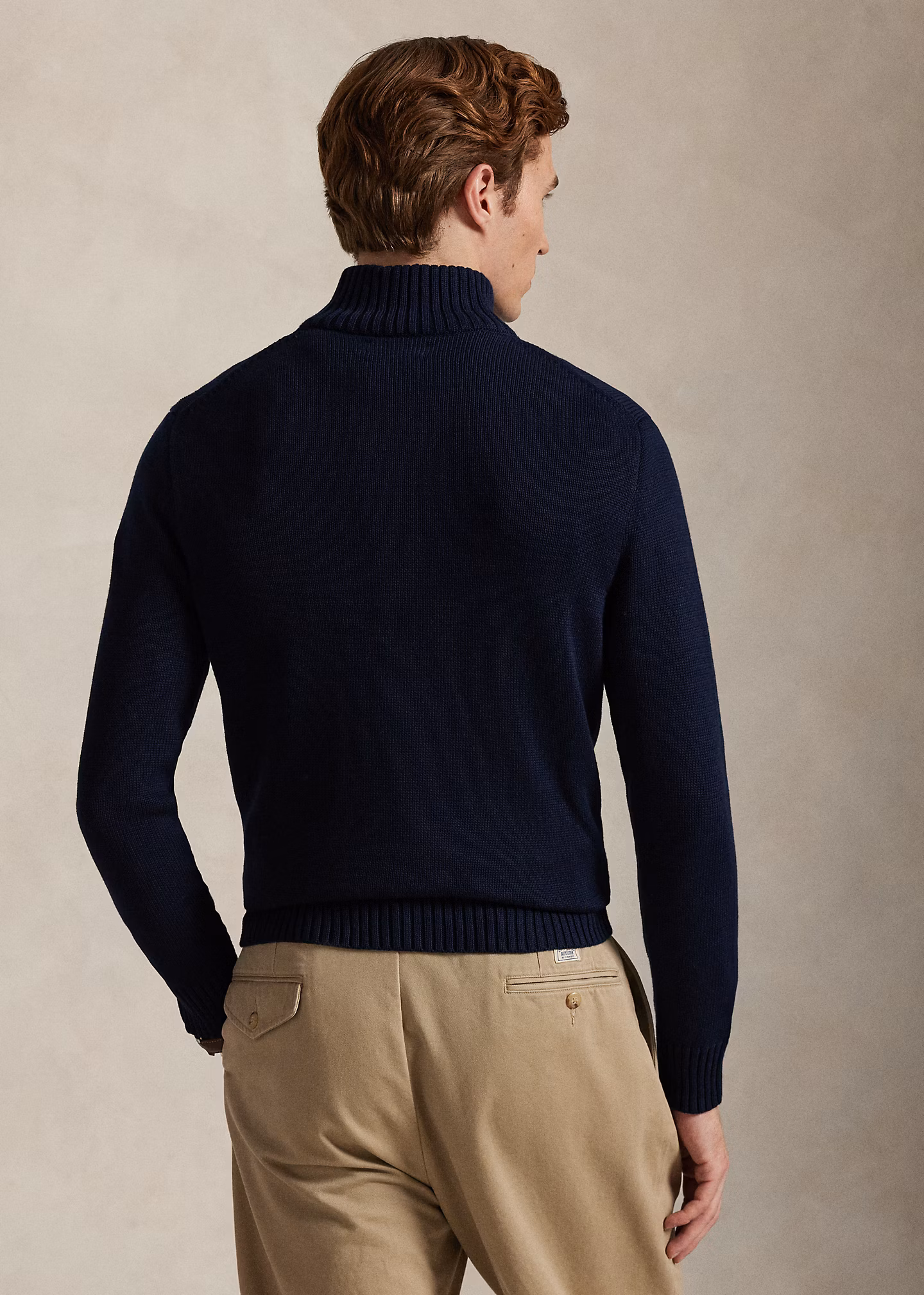 Baumwollpullover mit Halbrollkragen - RALPH LAUREN OUTLET