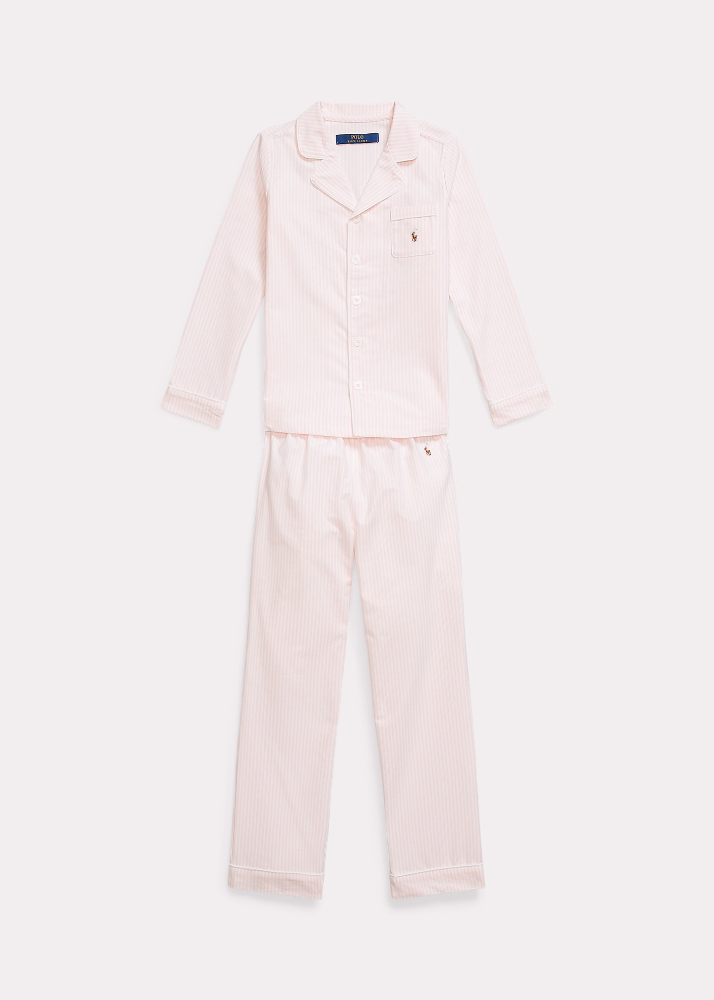 Gestreifter Pyjama aus Baumwolloxford - RALPH LAUREN OUTLET