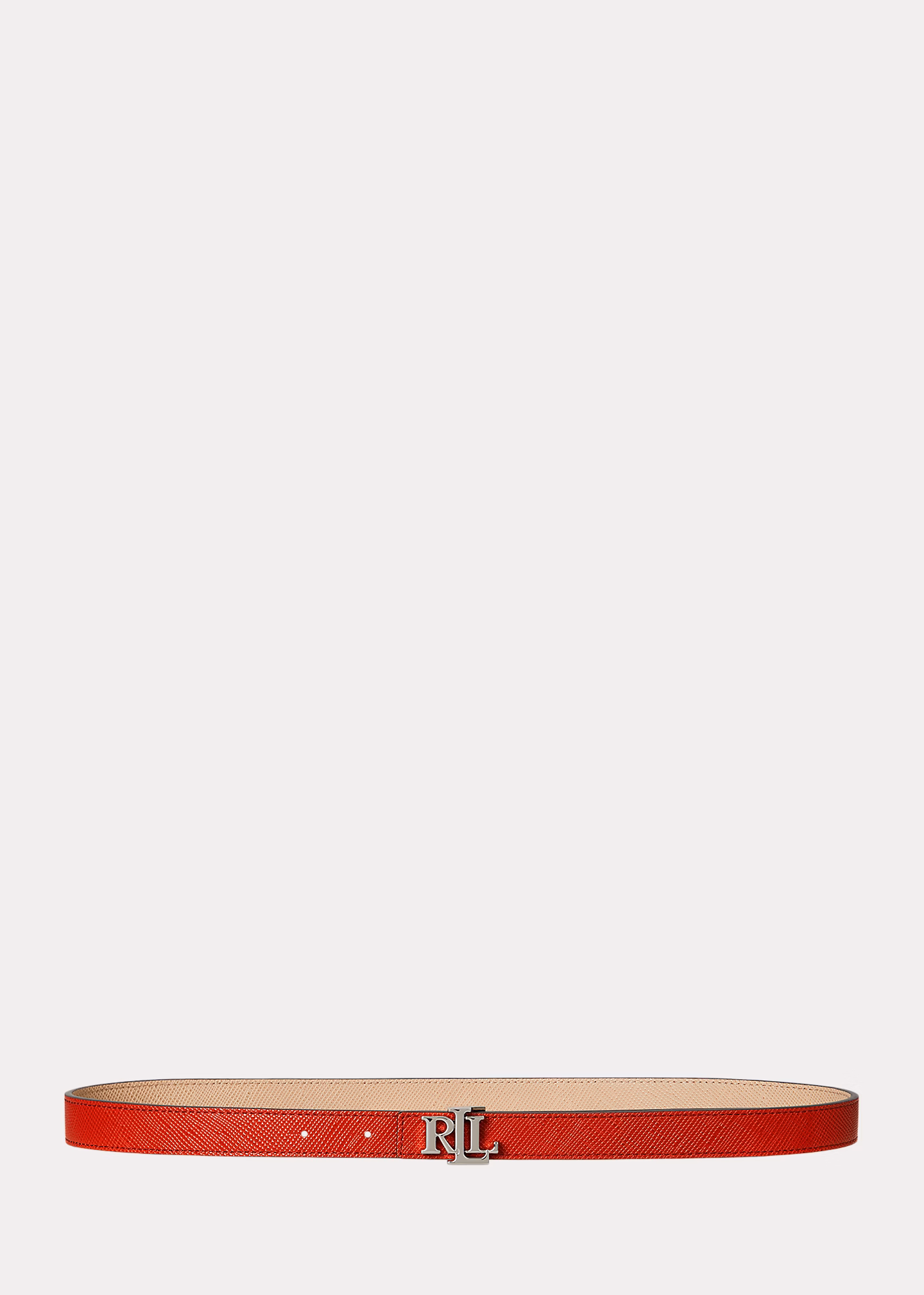 Schmaler Wendegürtel aus Schraffurleder - RALPH LAUREN OUTLET