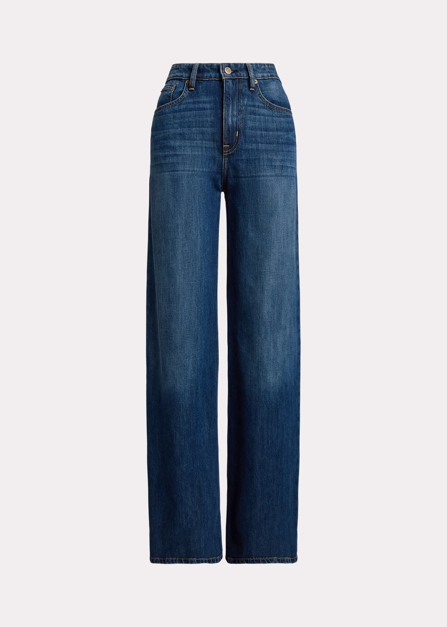 Jeans mit hoher Leibhöhe und weitem Bein - RALPH LAUREN OUTLET