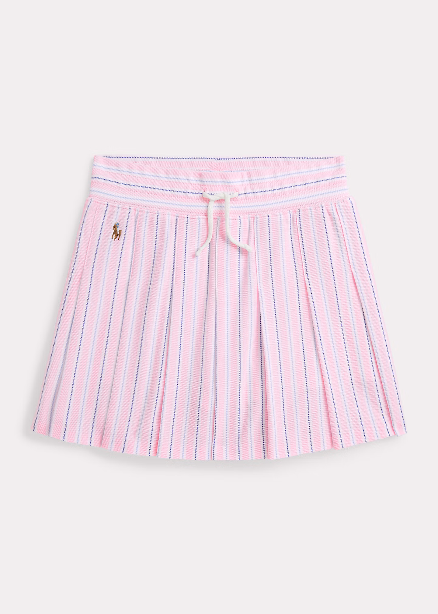 Gestreifter Piqué-Skort mit Falten - RALPH LAUREN OUTLET