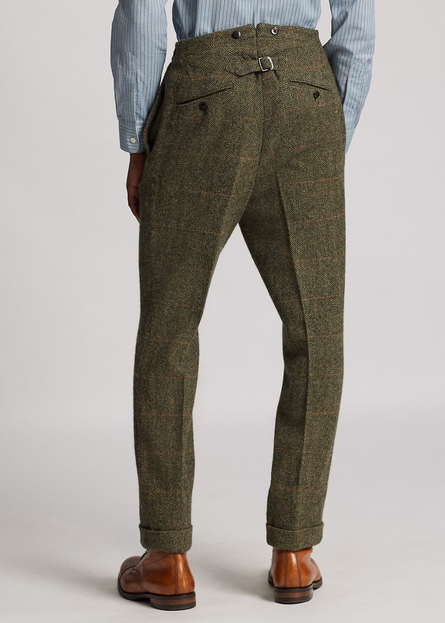Slim-Fit Windowpane-Anzughose aus Wolle - RALPH LAUREN OUTLET