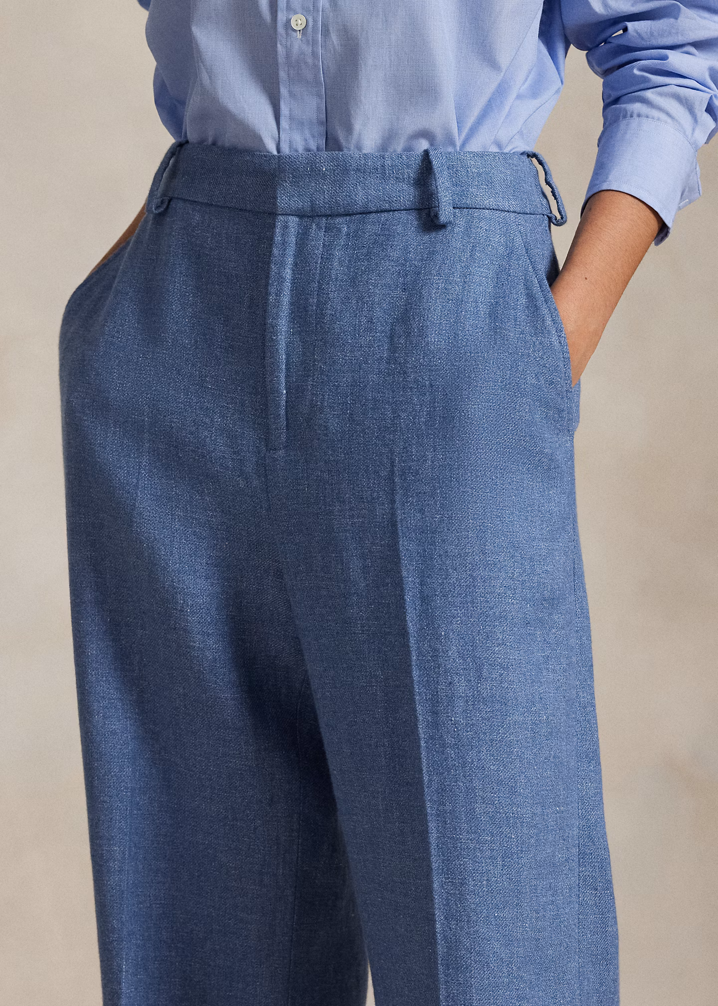Twillhose mit weitem Bein - RALPH LAUREN OUTLET