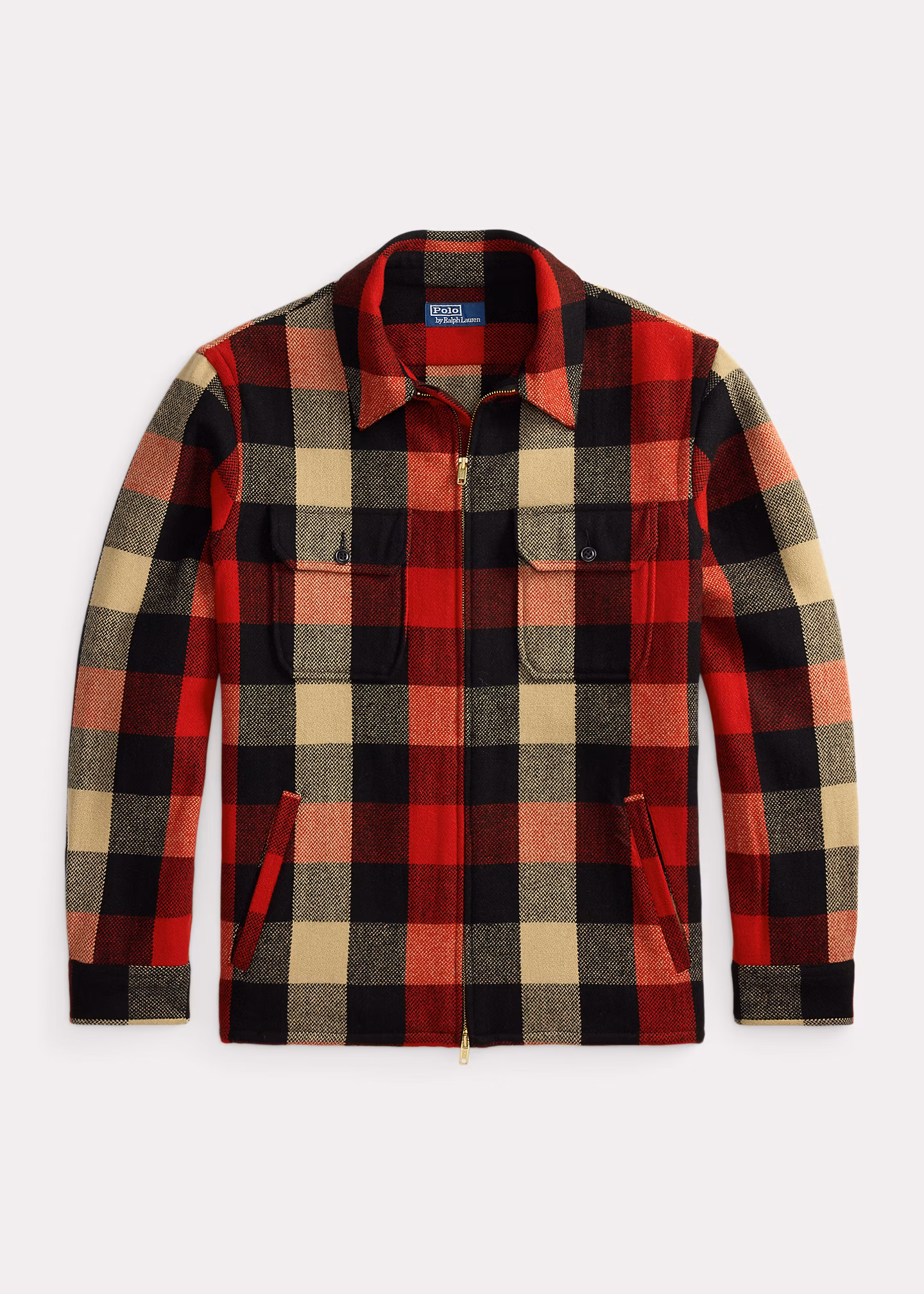 Karierte Classic-Fit Hemdjacke mit Wolle - RALPH LAUREN OUTLET