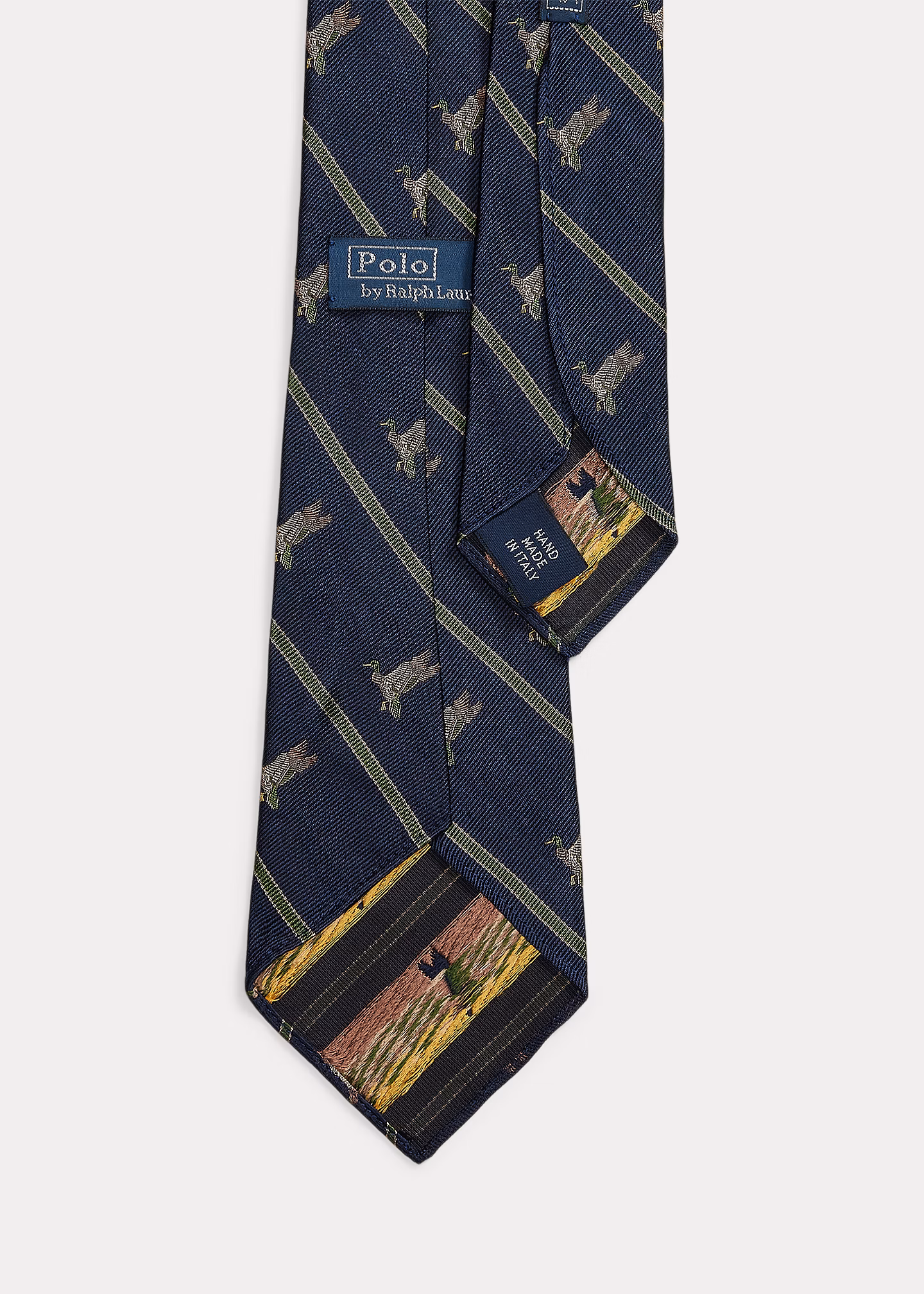 Seidenkrawatte mit Stockenten - RALPH LAUREN OUTLET